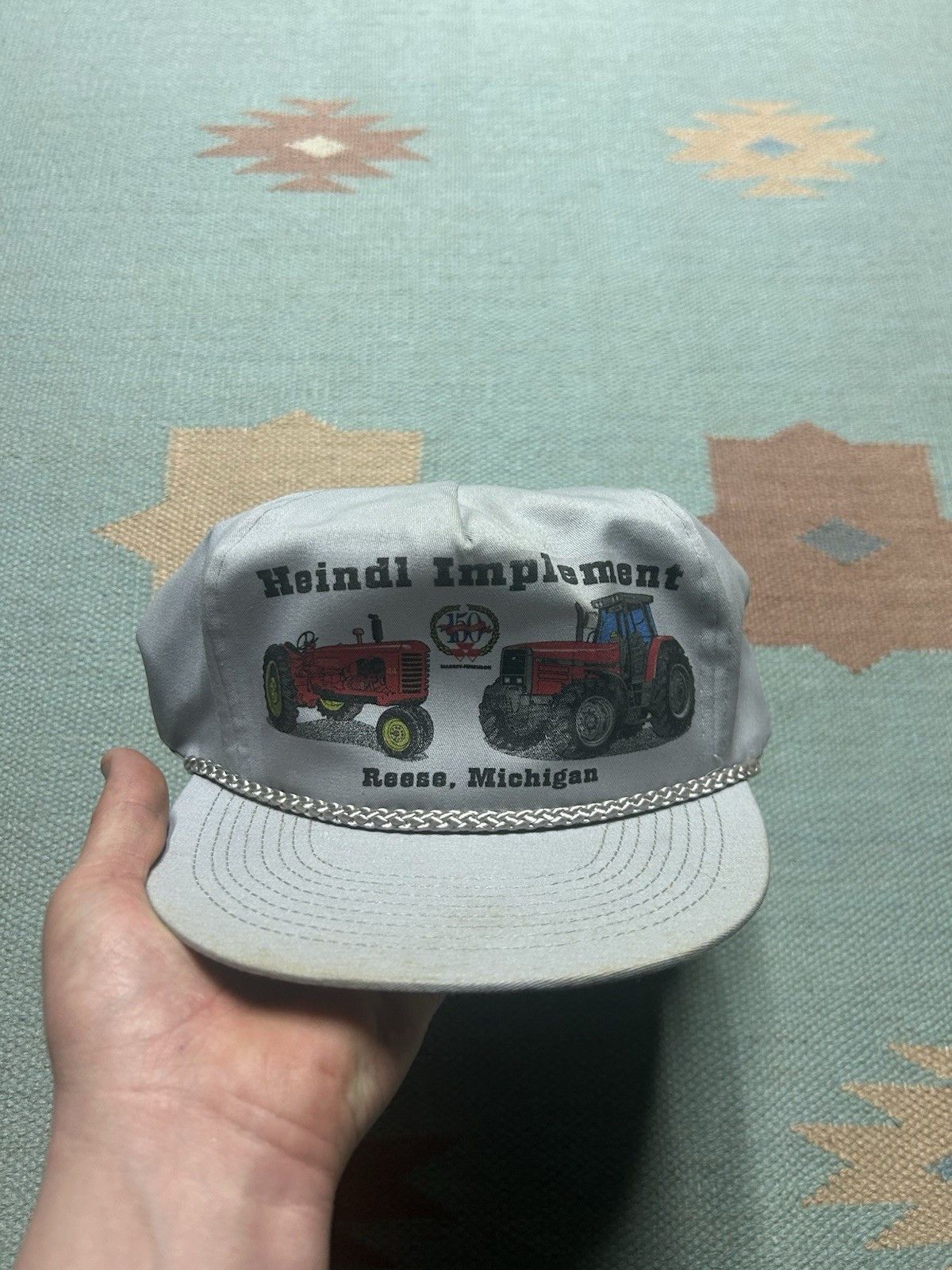 Vintage Vintage snapback hat Heindl implement Michigan tractor farm Size ONE SIZE - 2 Thumbnail