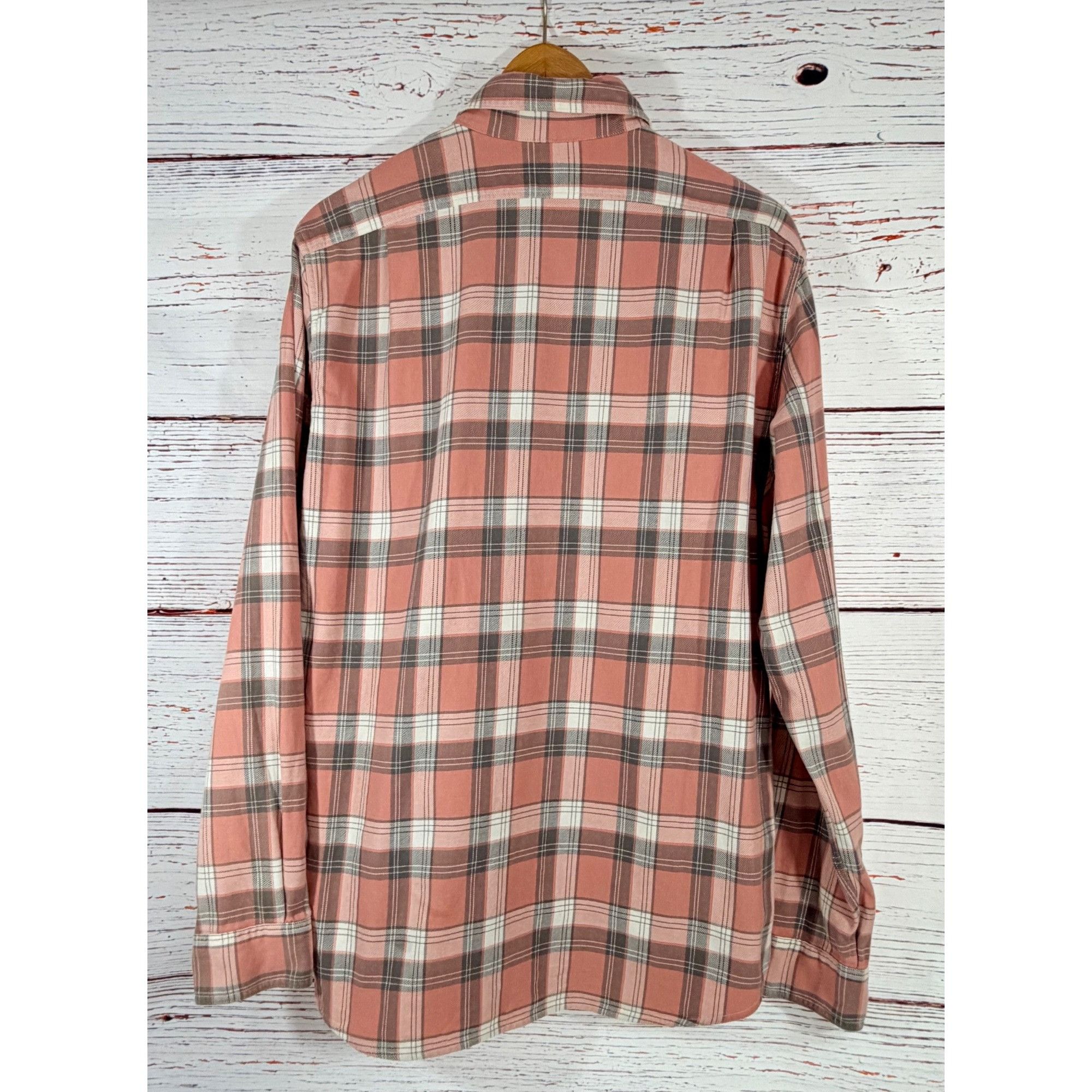 J.Crew J.Crew Pink Plaid Flannel Button-Up Shirt Medium 100% Cotton Size US M / EU 48-50 / 2 - 12 Thumbnail