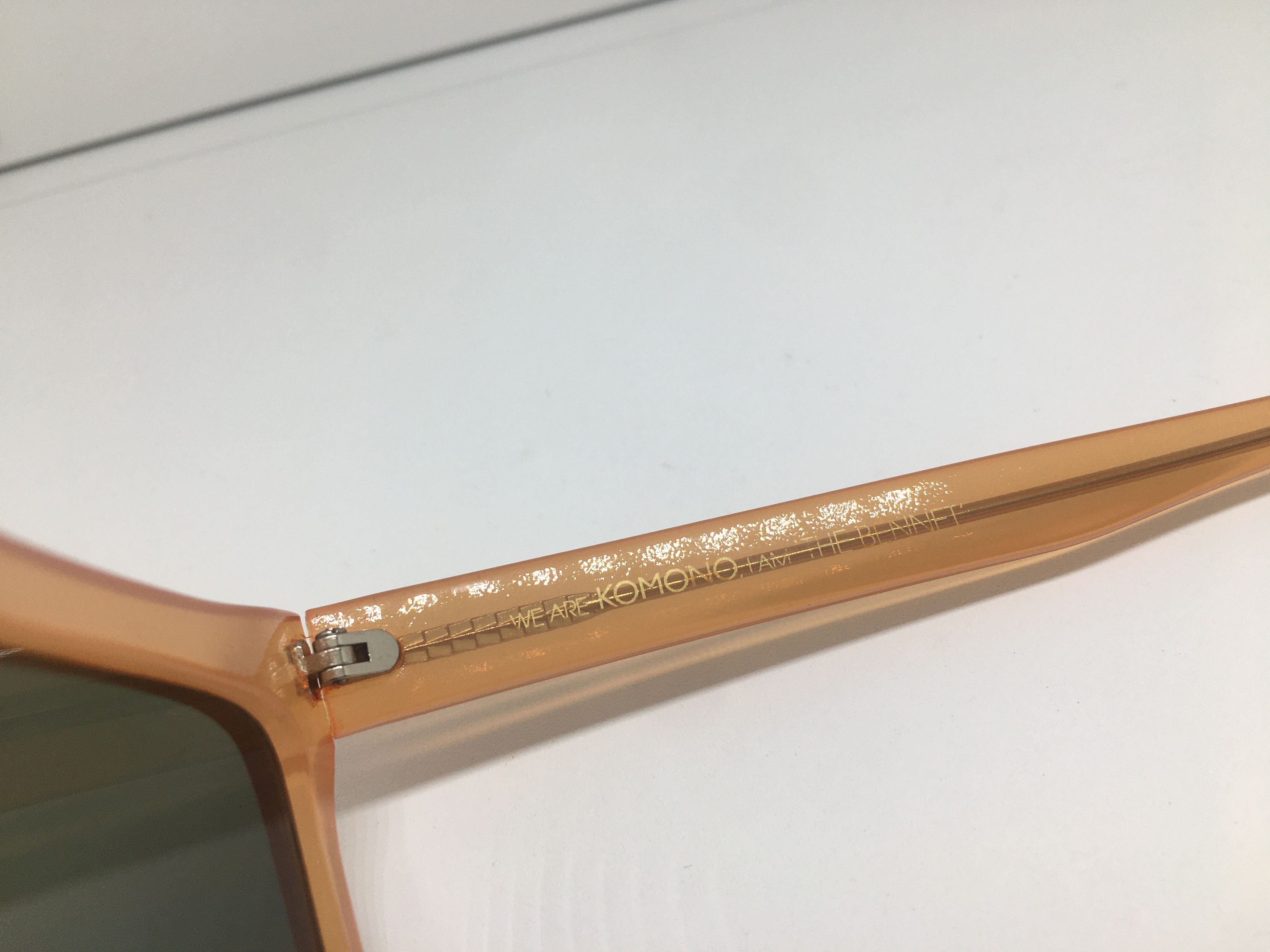 Other Komono Orange Acetate Sunglasses Frame Size ONE SIZE - 4 Thumbnail