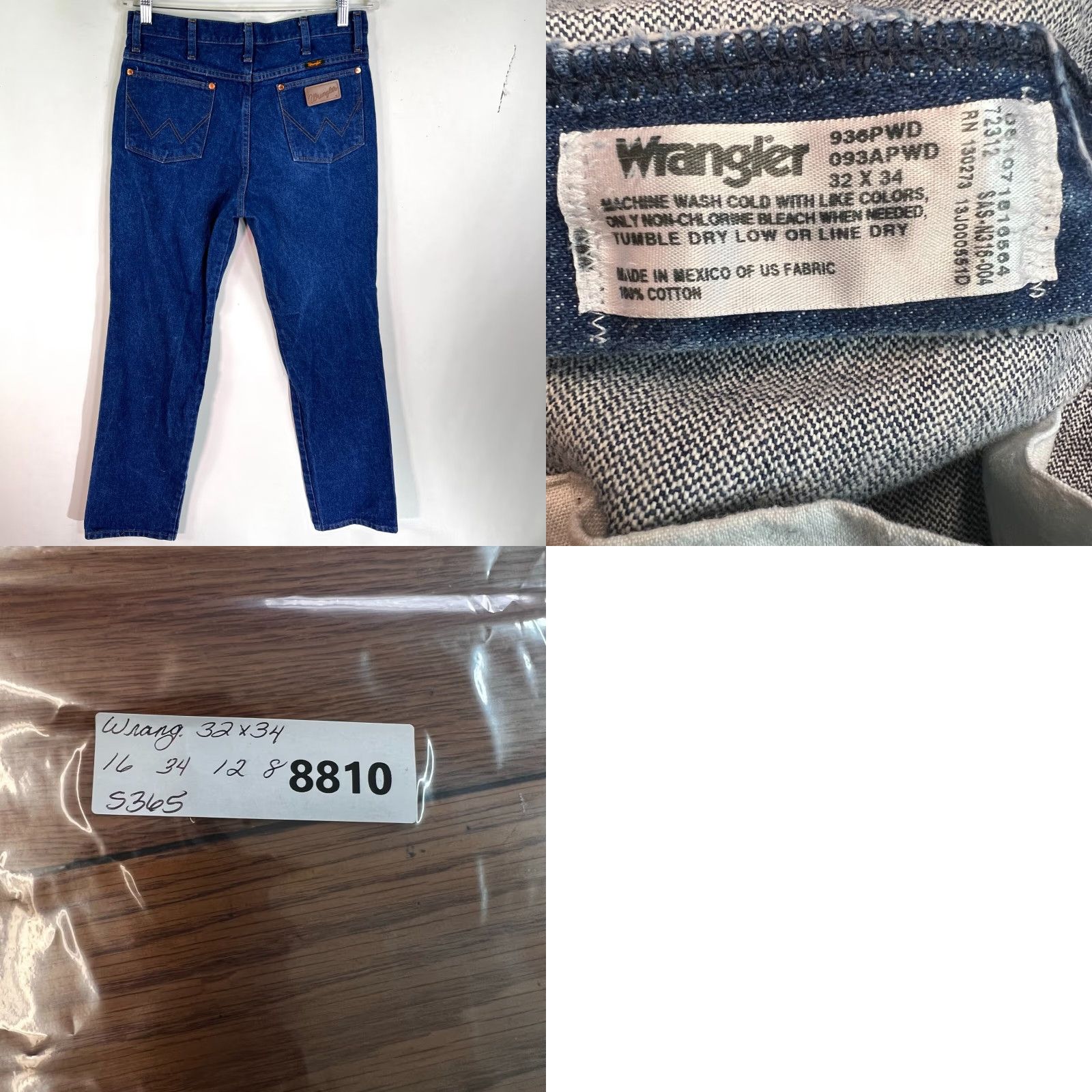 Wrangler Wrangler Retro Classic Fit Straight Leg Jeans Men Size 32 x 34 Dark Blue 80s 90s Size US 32 / EU 48 - 8 Thumbnail