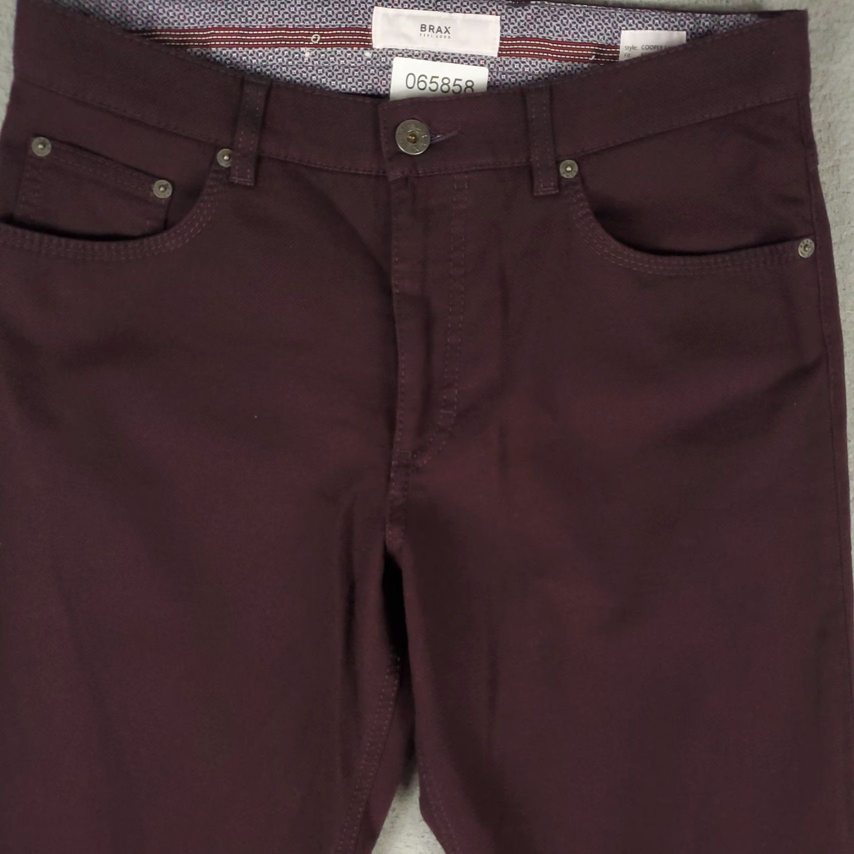 BRAX Brax Jeans Mens 32x32 Denim Pants Burgundy Straight Leg Cooper Casual Size US 32 / EU 48 - 2 Thumbnail