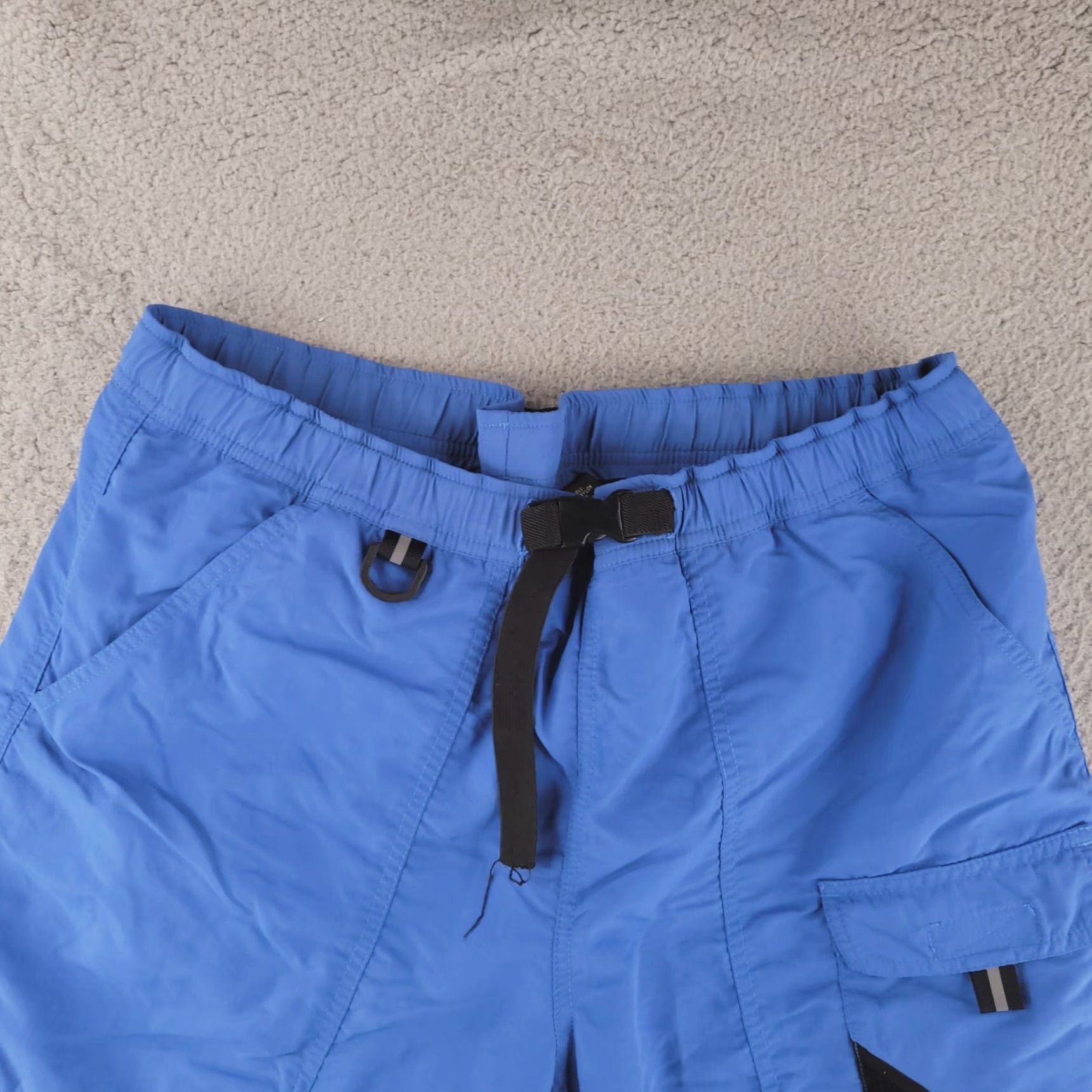 Eddie Bauer Eddie Bauer Shorts Mens Medium Blue Cargo Nylon W/Liner Hybrid Above Knee Swim Size US 31 - 3 Thumbnail