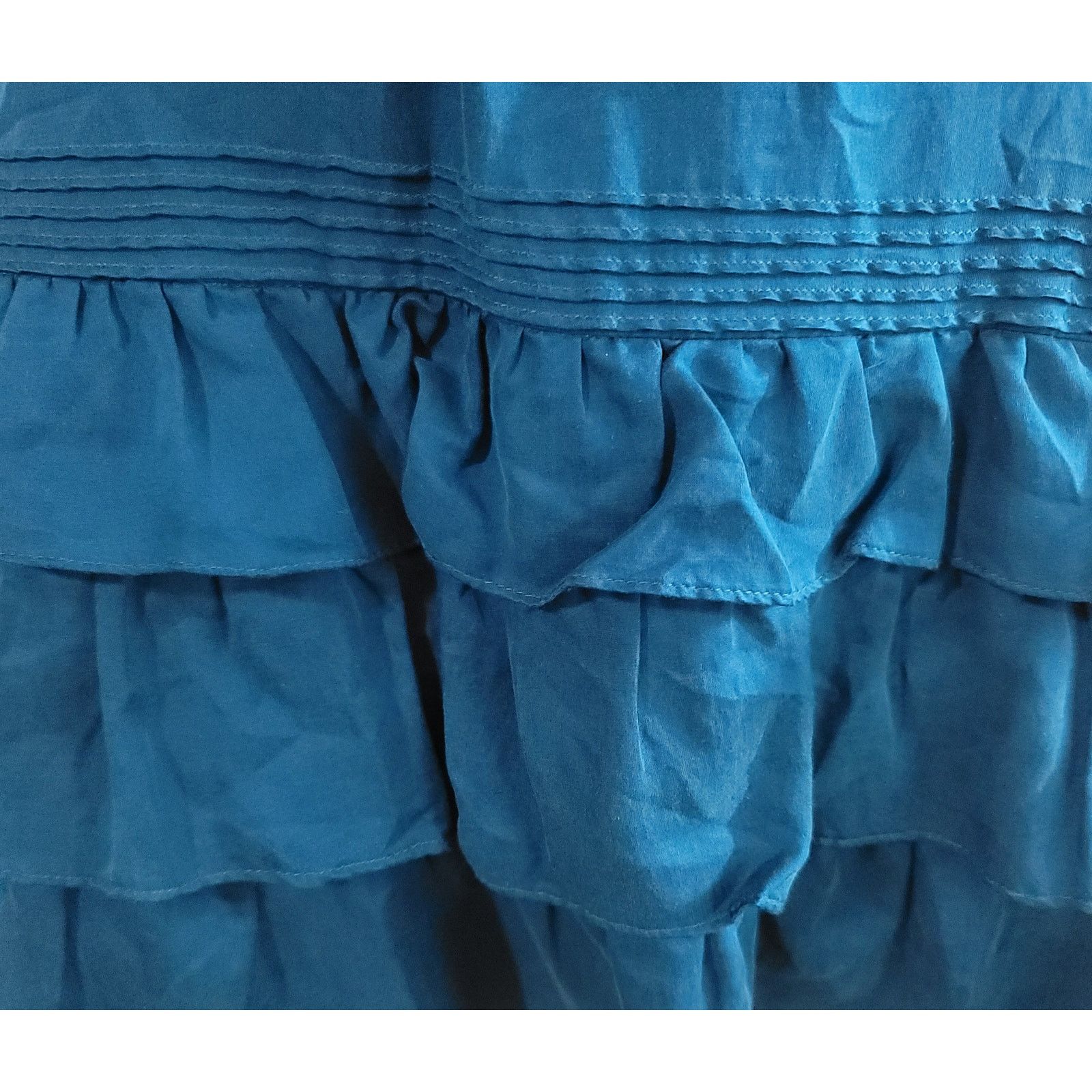 Other Lost April Blue Sleeveless Ruffled Mini Dress Small Flowy Size S / US 4 / IT 40 - 3 Thumbnail