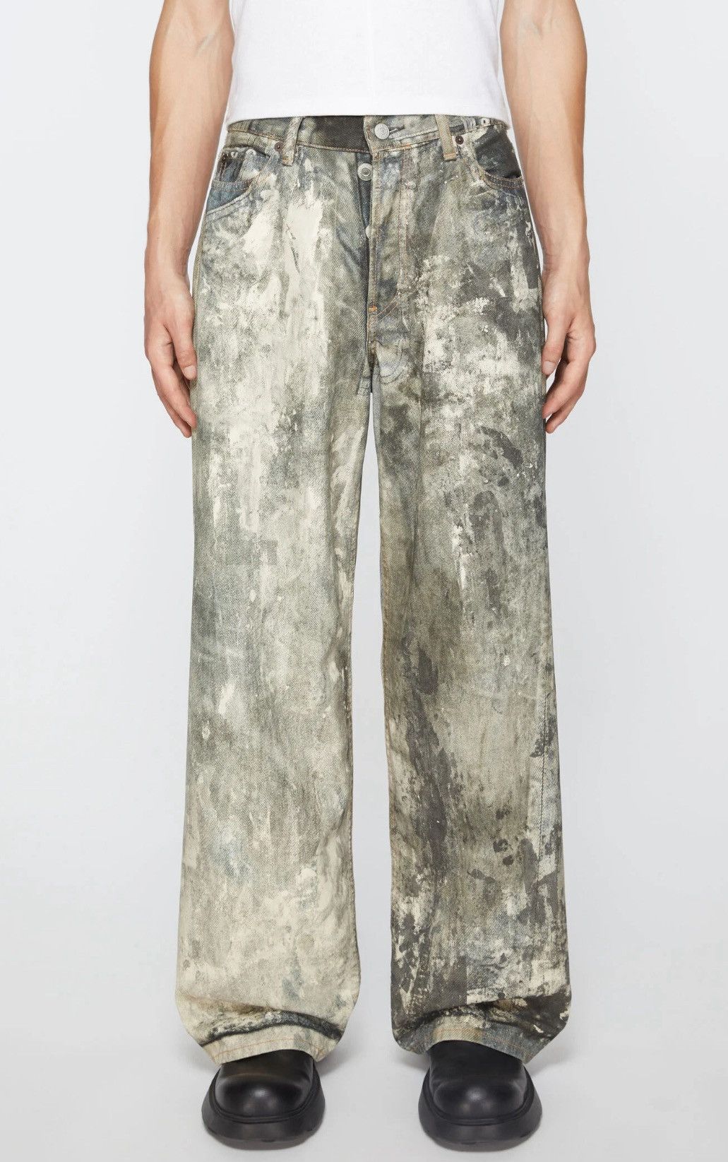 Acne Studios 1981M “Cold Grey” Loose Fit Trousers | Grailed