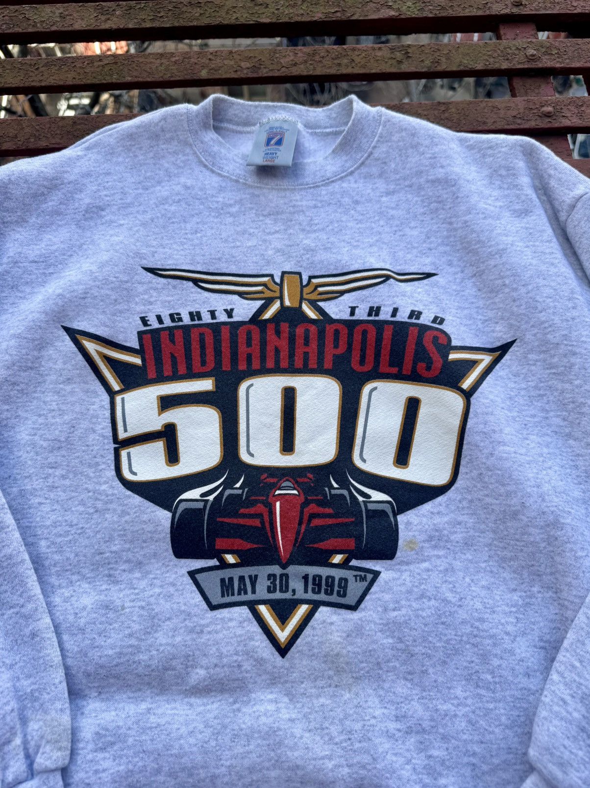Logo 7 1999 Indianapolis 500 x Logo 7 Crew Neck Size US L / EU 52-54 / 3 - 2 Thumbnail