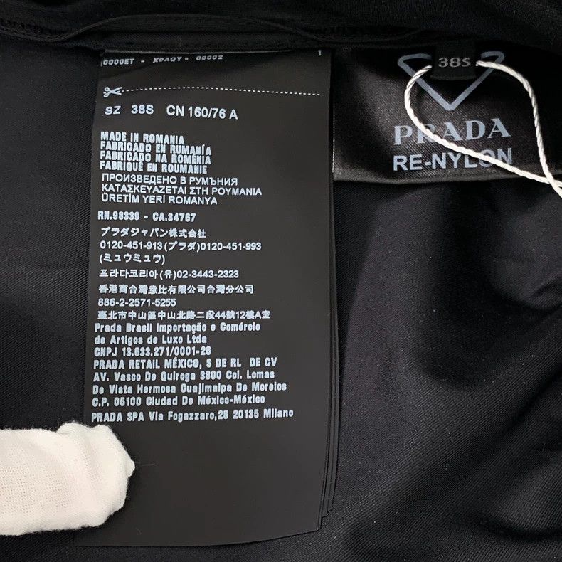 Prada Prada Black triangle drawstring belt strap dress 2501-Nexta Size XS / US 0-2 / IT 36-38 - 8 Thumbnail