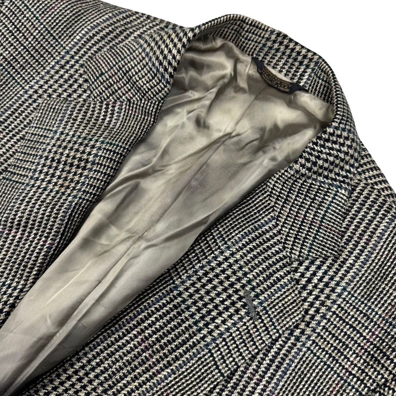 Vintage VTG Corbin Men’s Wool Tweed Blazer 2-Button Black White Houndstooth 44R Jacket Blazer N/A Mens Size 44R - 2 Thumbnail