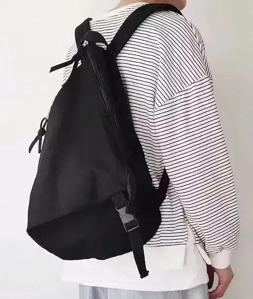 VIBE Vintage style irregular canvas backpack aesthetic Size ONE SIZE - 2 Thumbnail