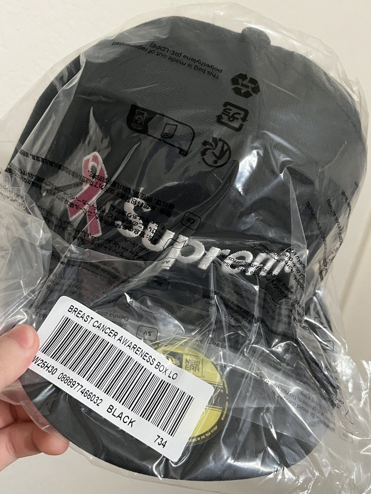 Supreme 7 3/4 Supreme x New Era Breast Cancer Awareness Box Logo Size ONE SIZE - 3 Thumbnail
