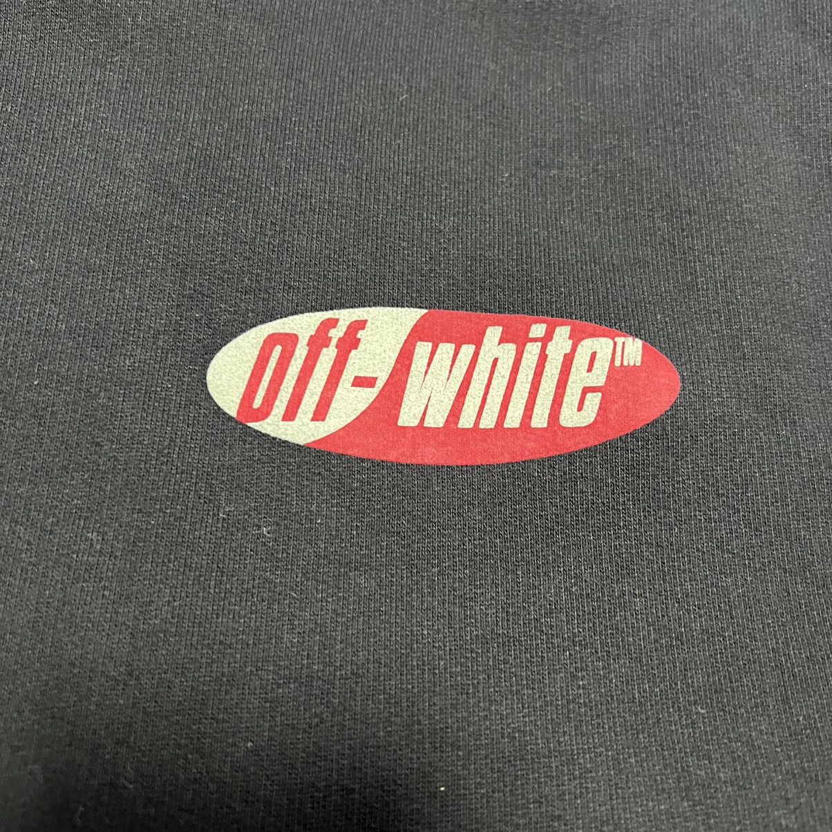 Off-White OFF-WHITE SS19 DIAGONAL SPLIT LOGO HOODIE Size US M / EU 48-50 / 2 - 2 Thumbnail