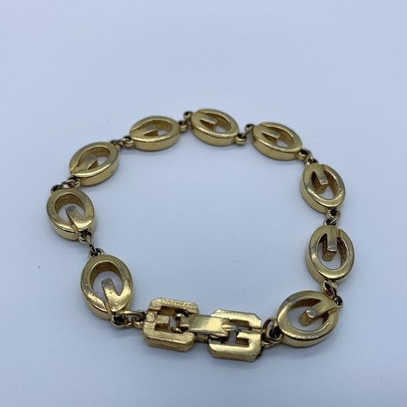 Givenchy GIVENCHY “G" Links Gold Plated Bracelet Size ONE SIZE - 2 Thumbnail