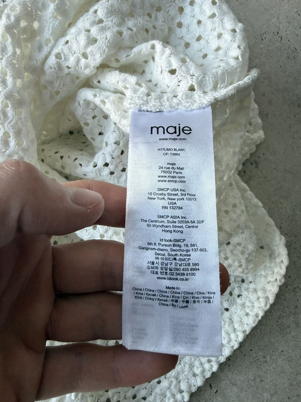 Maje MAJE White Cotton Wool Knit Sweater Size 3 Size M / US 6-8 / IT 42-44 - 5 Thumbnail
