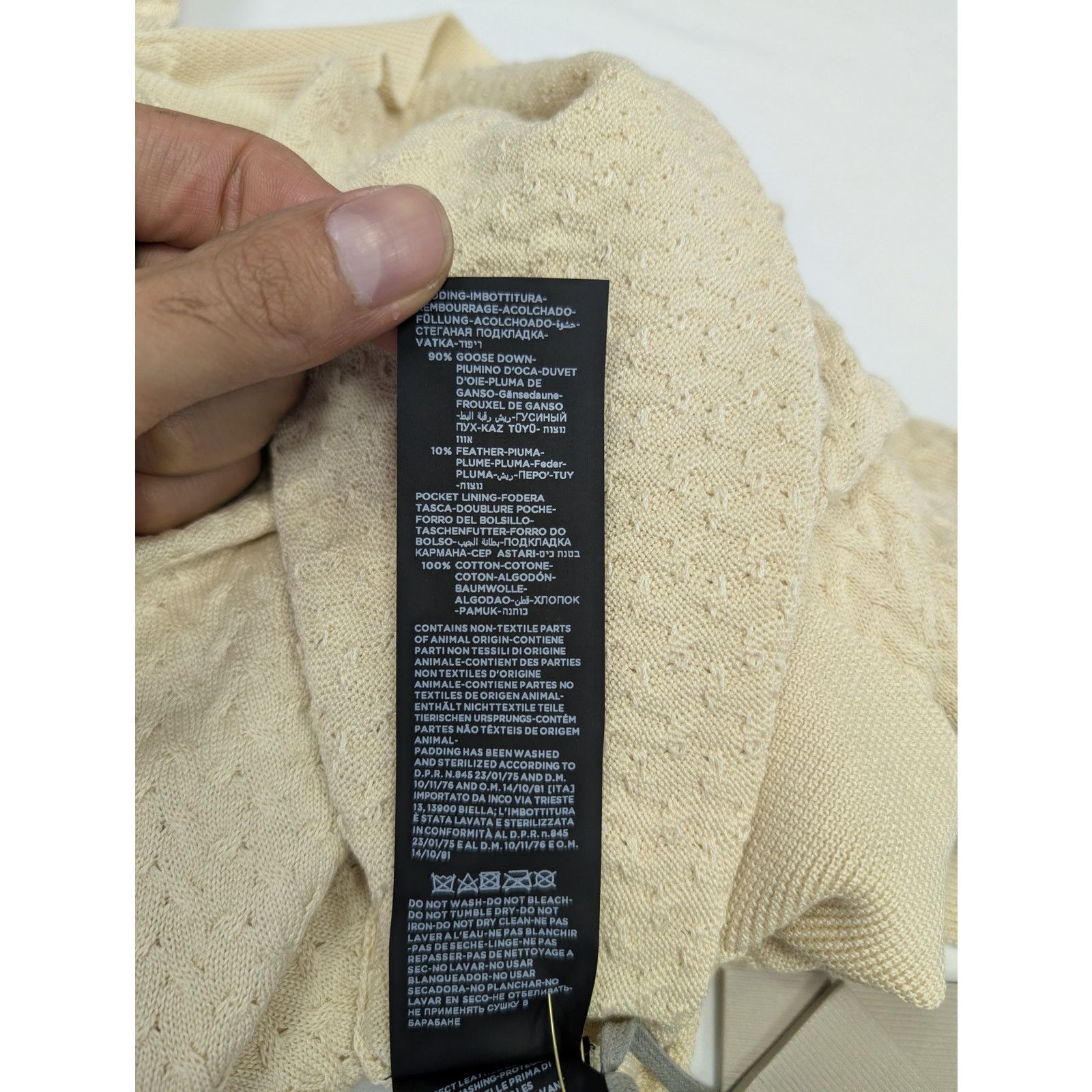Tom Ford o1rshd1 V-Neck Sweatshirt in Beige Size US M / EU 48-50 / 2 - 14 Thumbnail