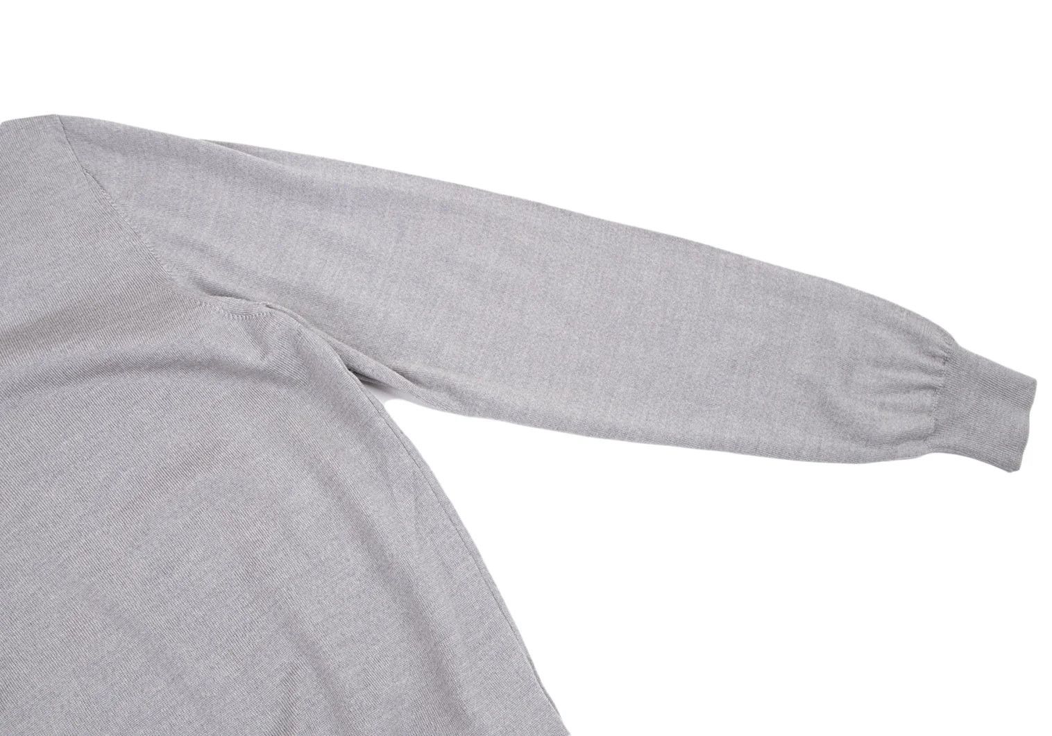 Armani Collezioni Wool V-Neck Knit Sweater in Gray, Size L Size US XXS / EU 40 - 3 Thumbnail