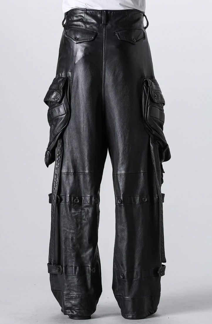 Julius Julius Leather Wide Gas Mask Cargo Pants Size US 34 / EU 50 - 10 Thumbnail