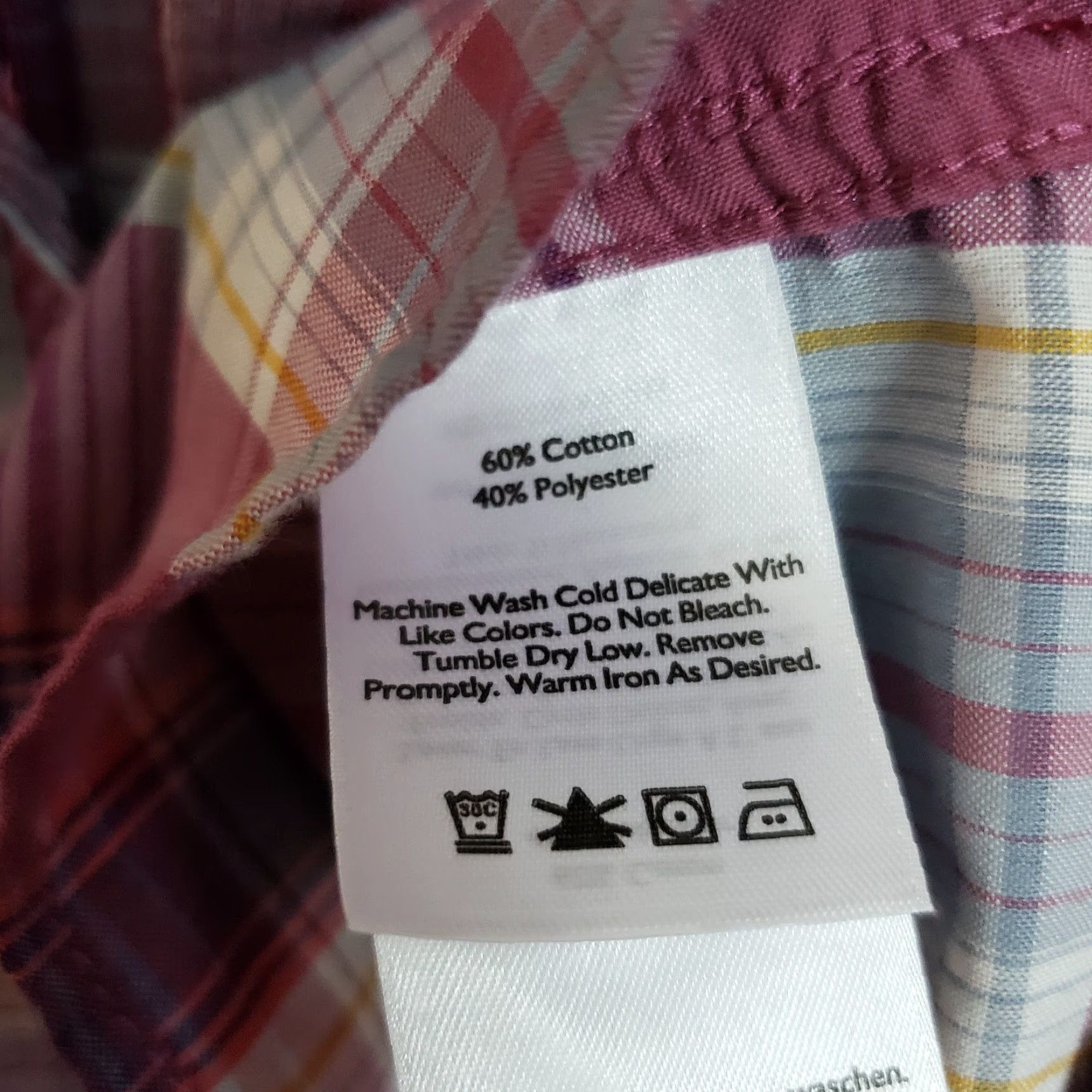 Eddie Bauer Eddie Bauer Womens Button Front Shirt M Gray Purple Plaid Long Sleeve Cotton Blend Casual Size M / US 6-8 / IT 42-44 - 6 Thumbnail