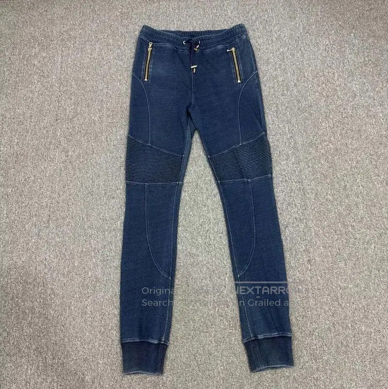 Balmain Balmain Blue Cotton Casual Men's Pants . Size US 34 / EU 50 - 1 Thumbnail