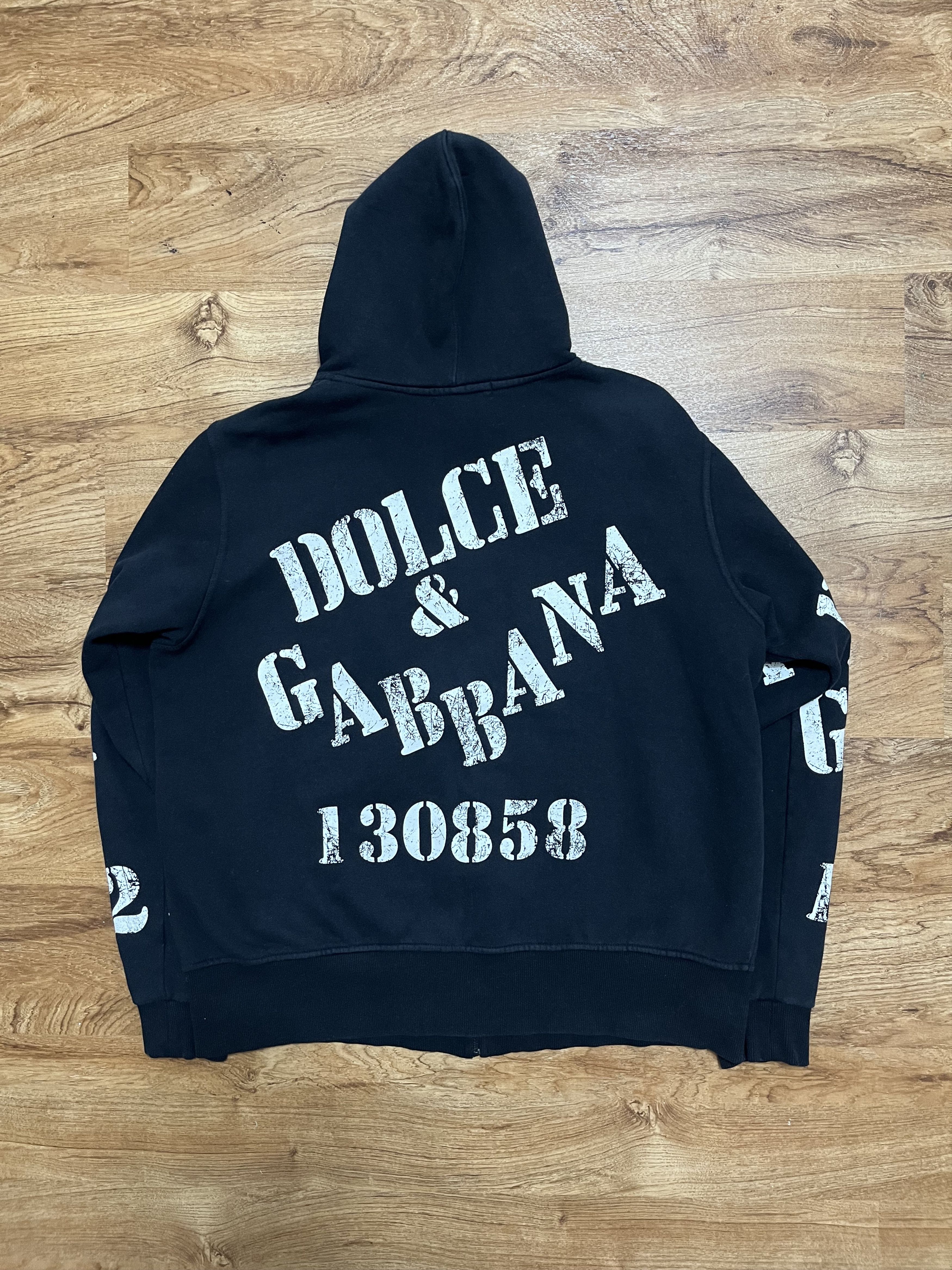 Dolce & Gabbana Dolce & Gabbana “MADE IN ITALY 141162” Graphic Zip-Up Hoodie Size US L / EU 52-54 / 3 - 2 Thumbnail