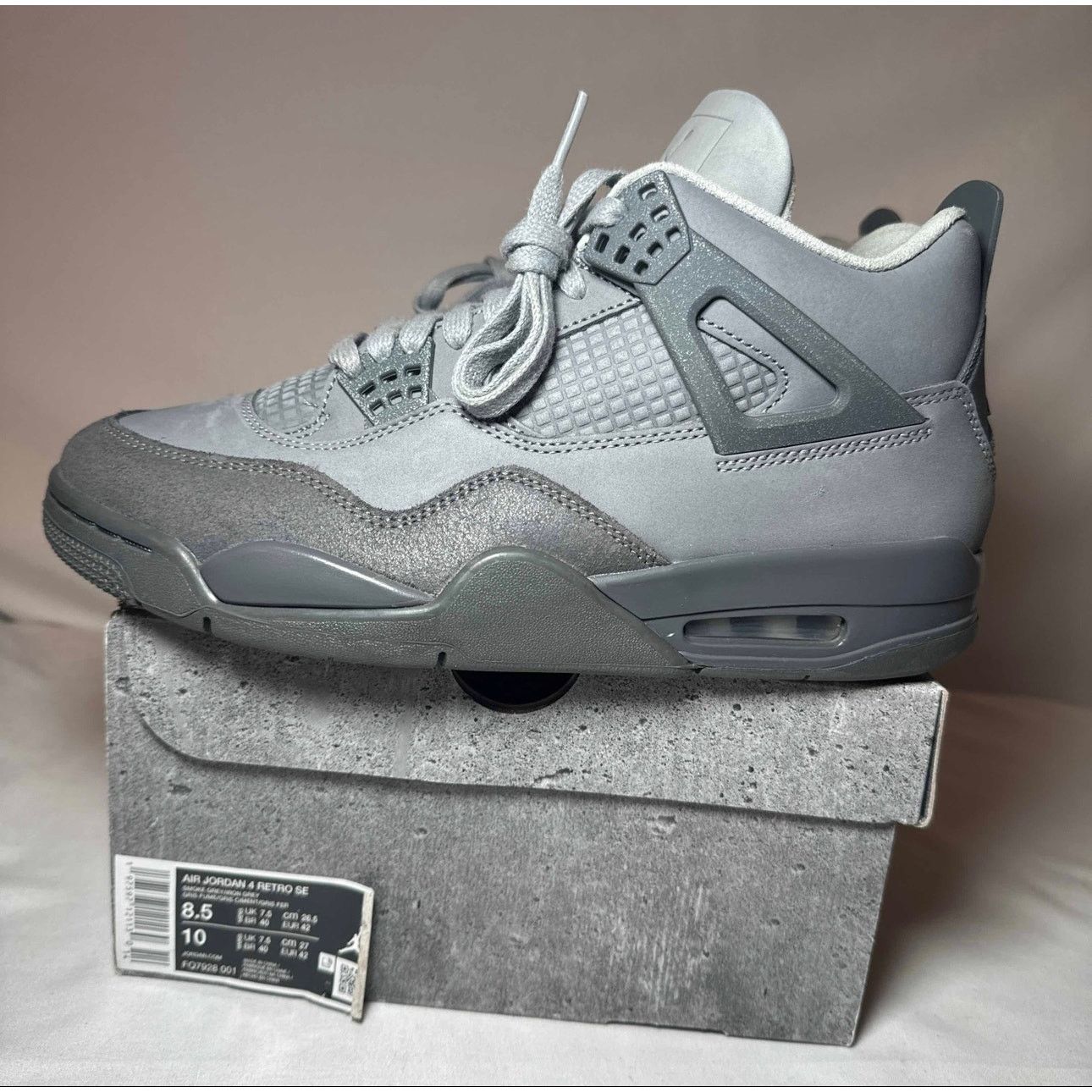 Jordan Brand × Nike Size 8.5 - Nike Air Jordan 4 Retro SE Wet Cement Men's Shoes Size US 8.5 / EU 41-42 - 8 Thumbnail