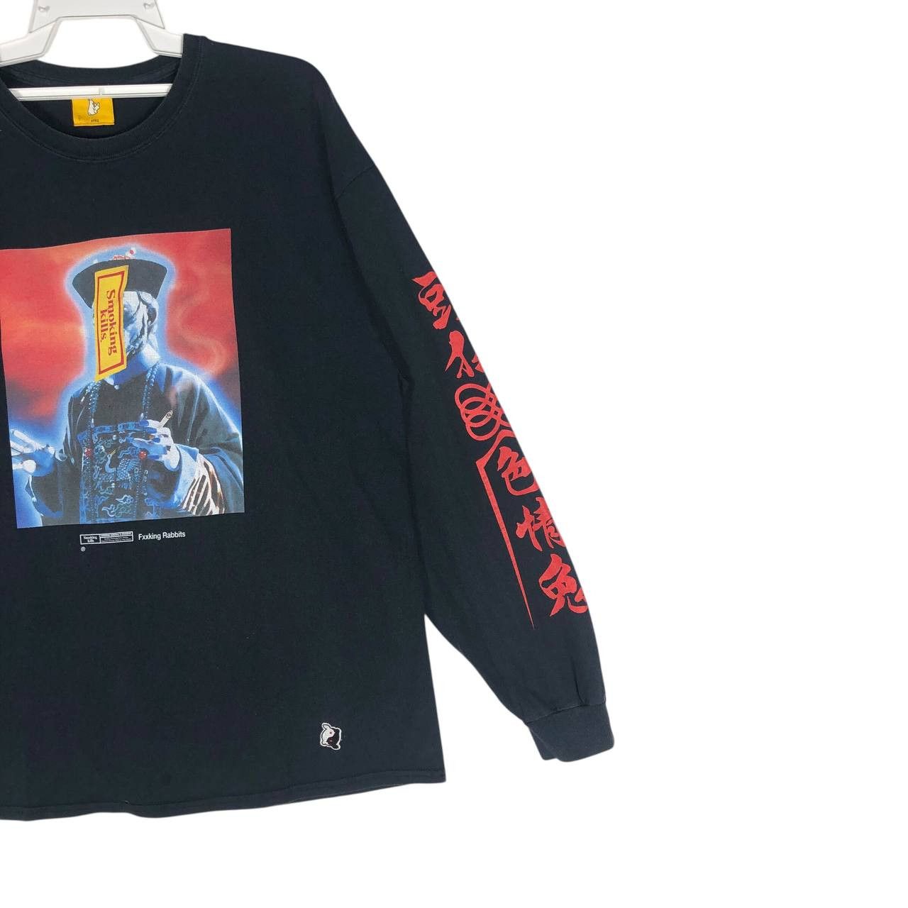 FR2 Rare!!! FR2 "Smooking Kills" Fxxking Rabbits L/S T-Shirt Size US L / EU 52-54 / 3 - 4 Thumbnail