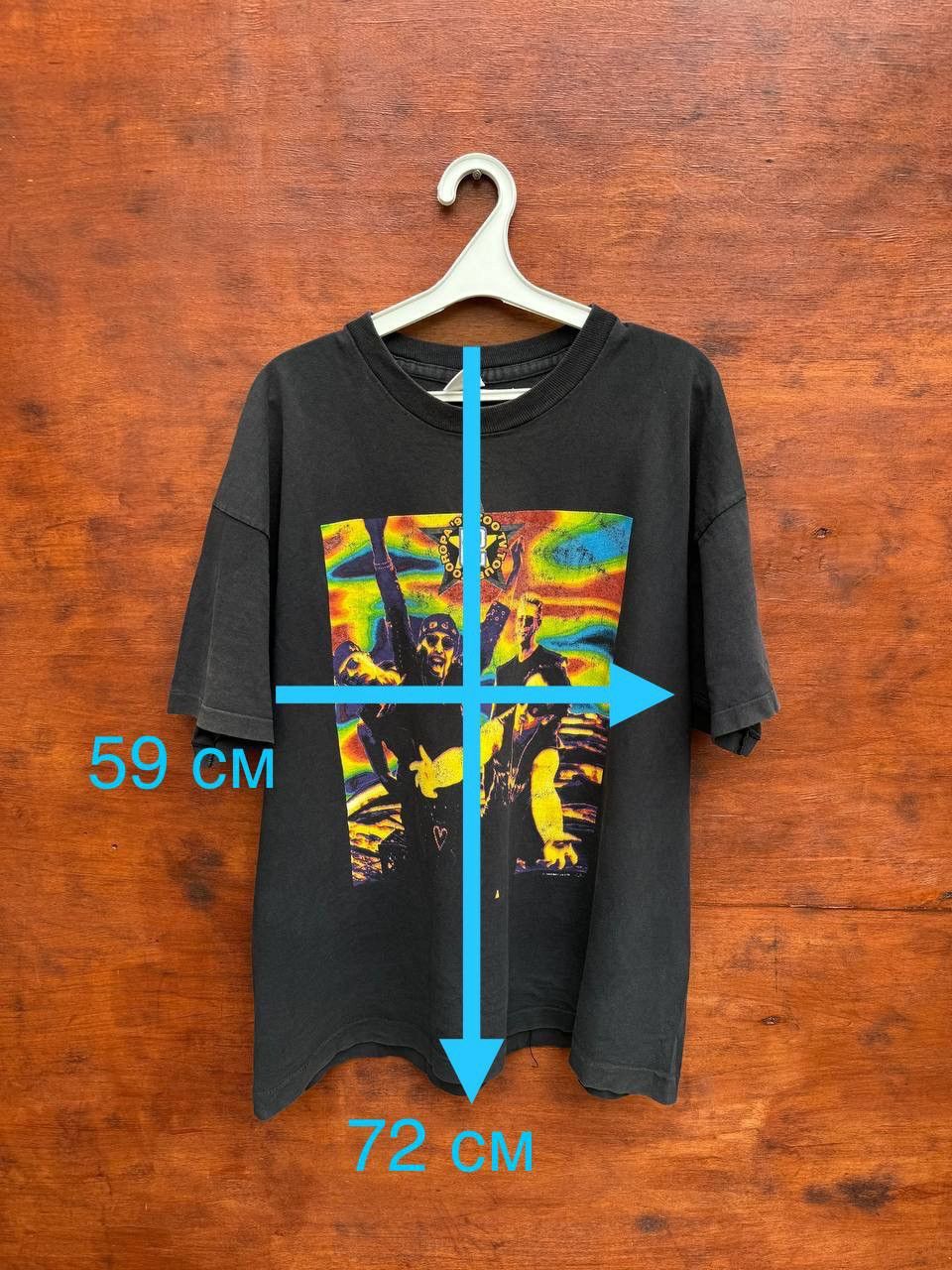 Band Tees U2 1993 ZOOROPA European Tour sz XL Size US XL / EU 56 / 4 - 11 Thumbnail