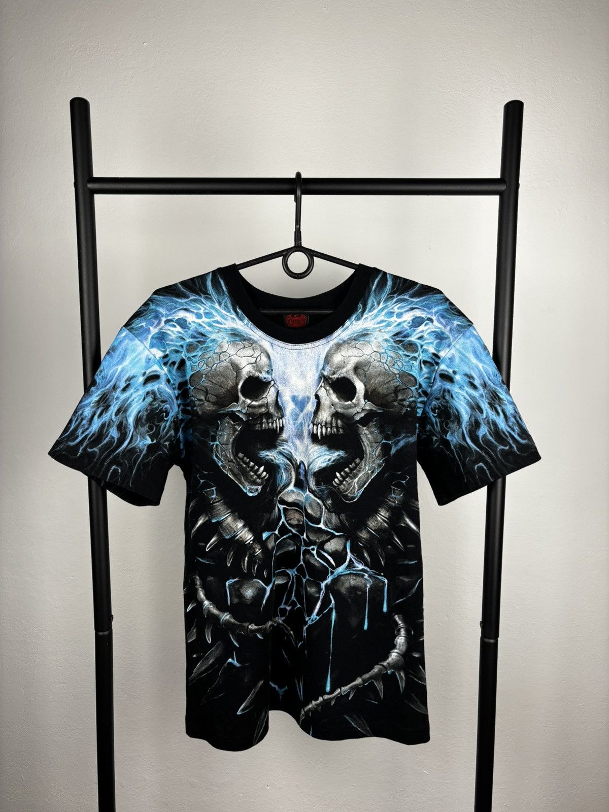 Japanese Brand × Vintage Spiral Skulls vintage t shirt size S Size US S / EU 44-46 / 1 - 1 Thumbnail