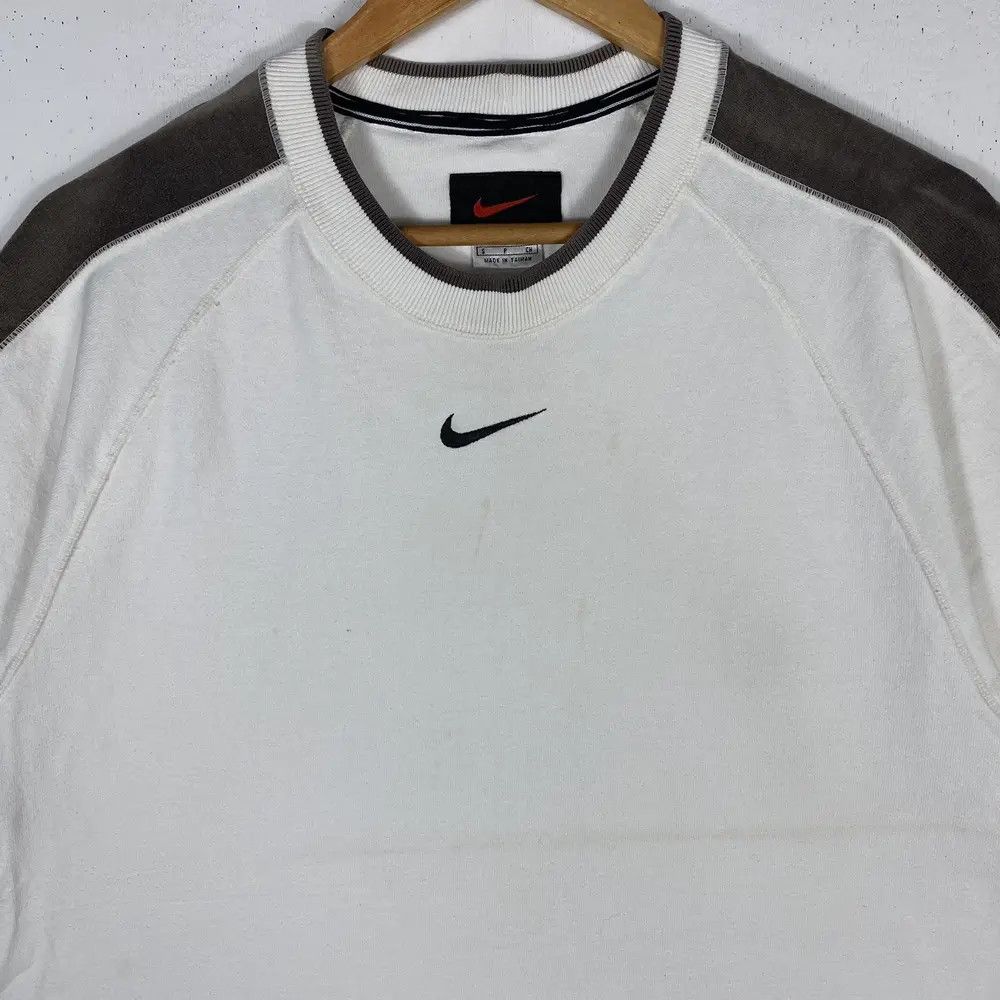 Nike Vintage 90's NIKE Center Swoosh Faded Tee Size US S / EU 44-46 / 1 - 3 Thumbnail