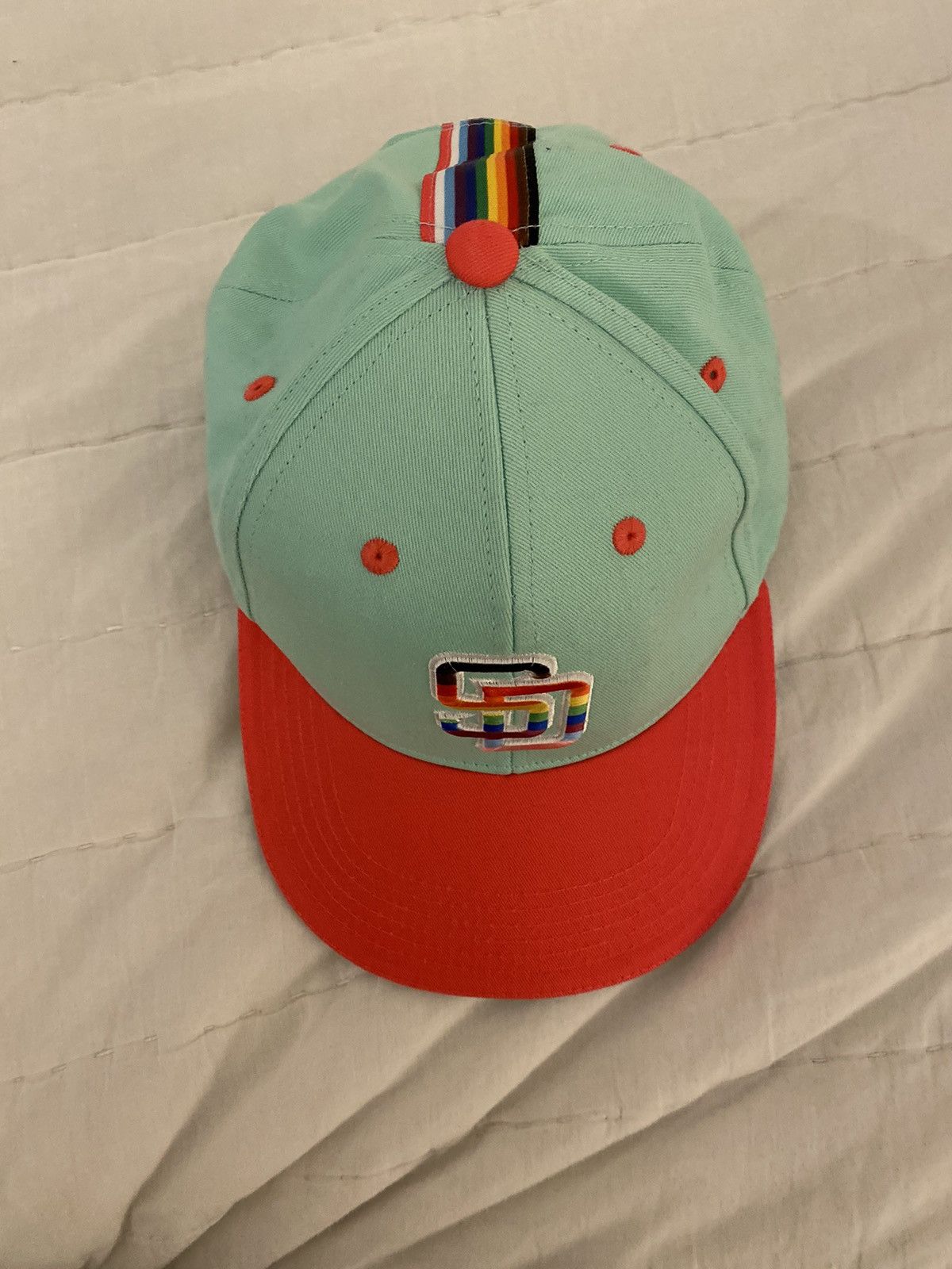 MLB San Diego Padres Out at the Park Pride Hat Brand New Size ONE SIZE - 4 Thumbnail