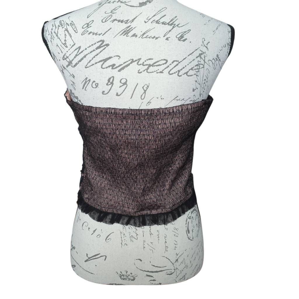 Free People Free People Women's Size XL Black Noir Lace Corset Crop Top Size XL / US 12-14 / IT 48-50 - 3 Thumbnail