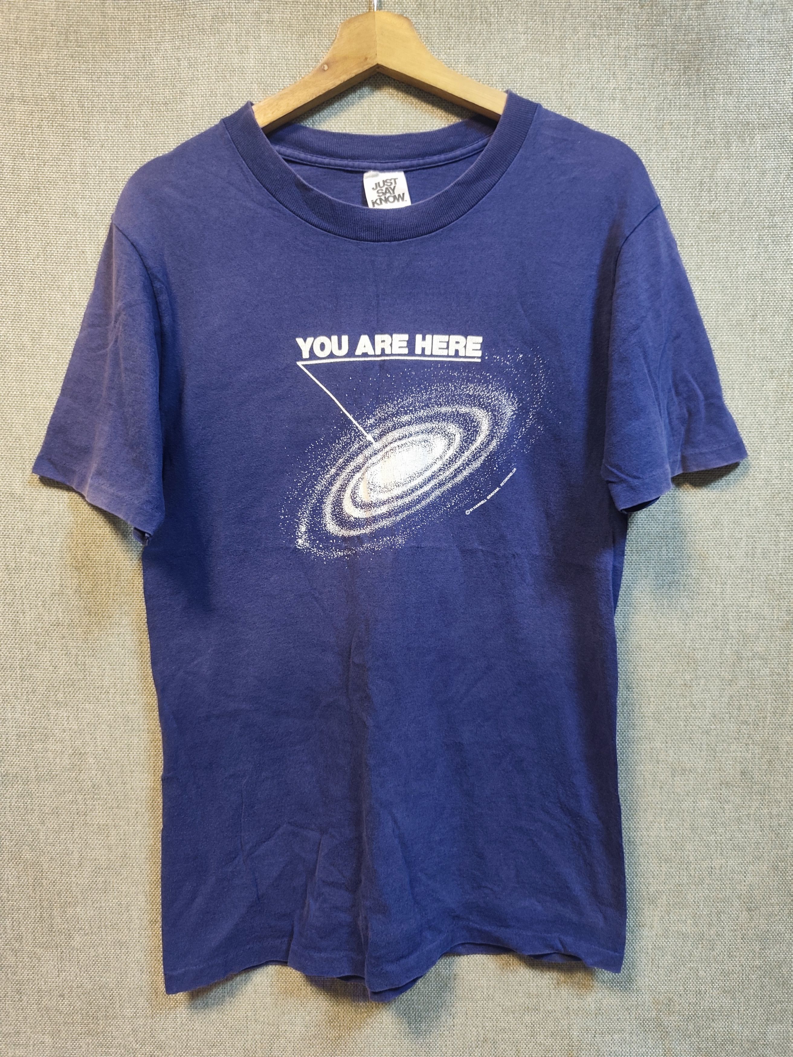 Vintage Vintage 80s T Shirt "You Are Here" Harrell Graham Size US S / EU 44-46 / 1 - 1 Thumbnail