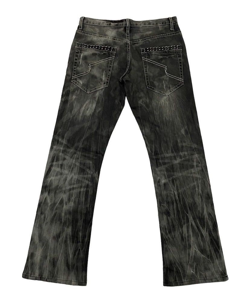 If Six Was Nine × Japanese Brand Semanticdesign Flare Smoke Wash Denim Pants Size US 30 / EU 46 - 3 Thumbnail