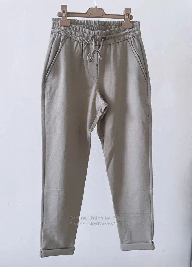 Brunello Cucinelli Brunello Cucinelli Beige Cotton Sweatpants. Size US 38 / EU 54 - 1 Thumbnail