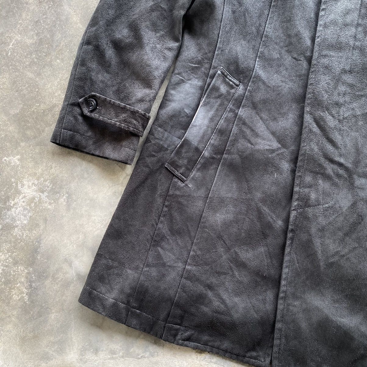 Tornado Mart TORNADO MART Black Velvet Dyed Coat Jacket Size US S / EU 44-46 / 1 - 4 Thumbnail