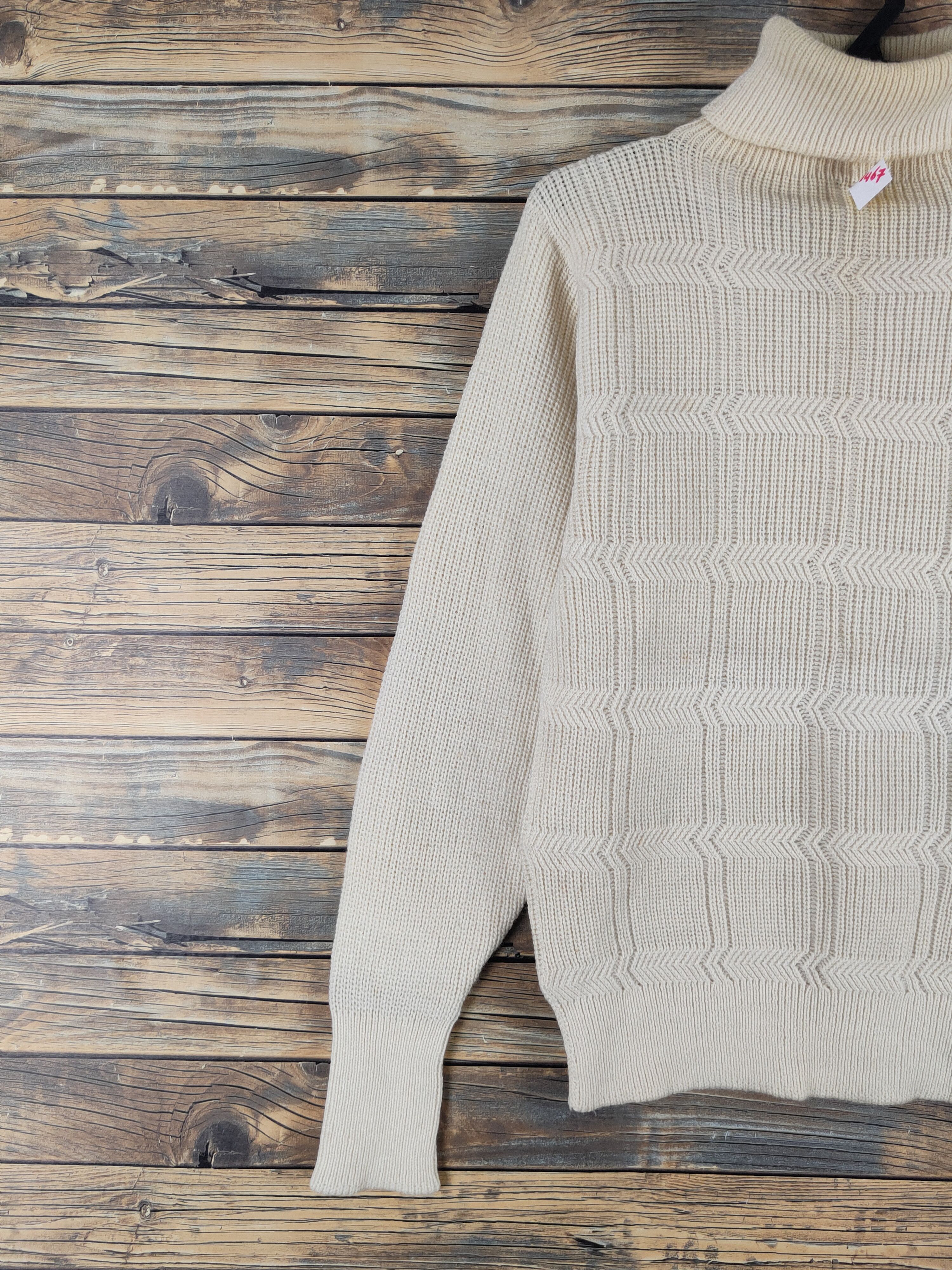 Homespun Knitwear × Japanese Brand × Vintage MatsuzaKaya japan vintage Cream Knitwear Sweatshirts#W1467 Size US S / EU 44-46 / 1 - 3 Thumbnail