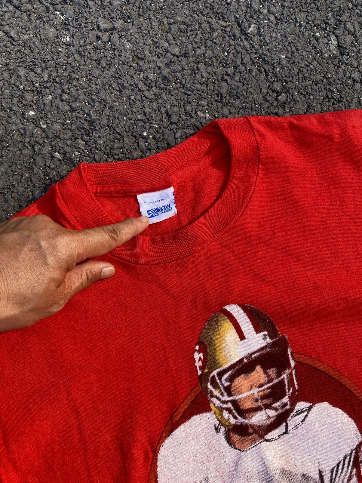 Salem Sportswear Joe Montana – vintage 1990 Size US L / EU 52-54 / 3 - 2 Thumbnail