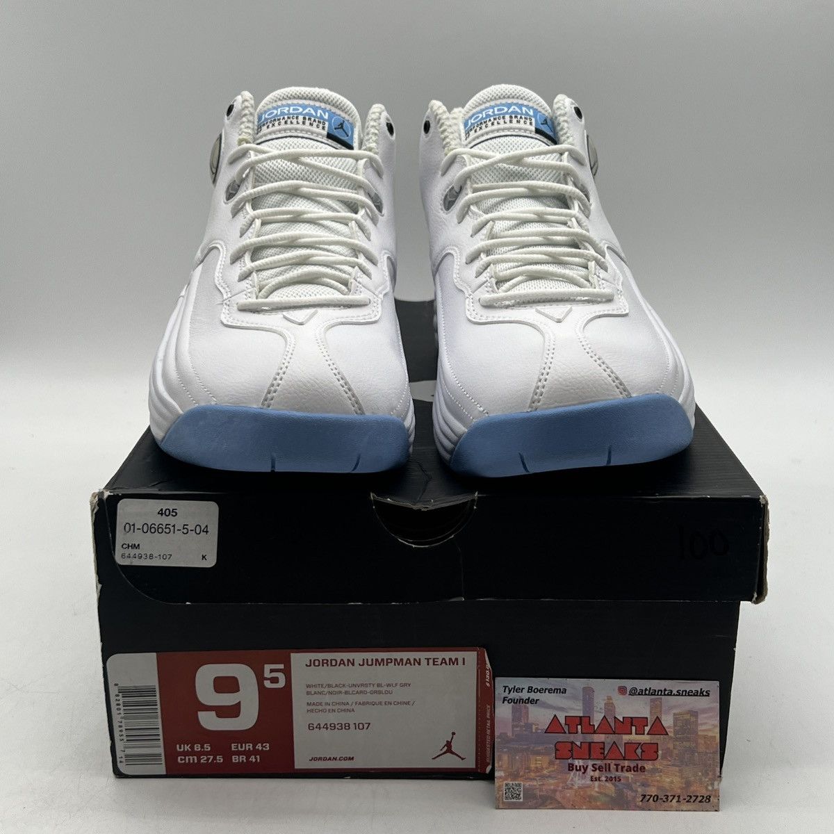 Jordan Brand Jordan jumpman white university blue Size US 9.5 / EU 42-43 - 2 Thumbnail