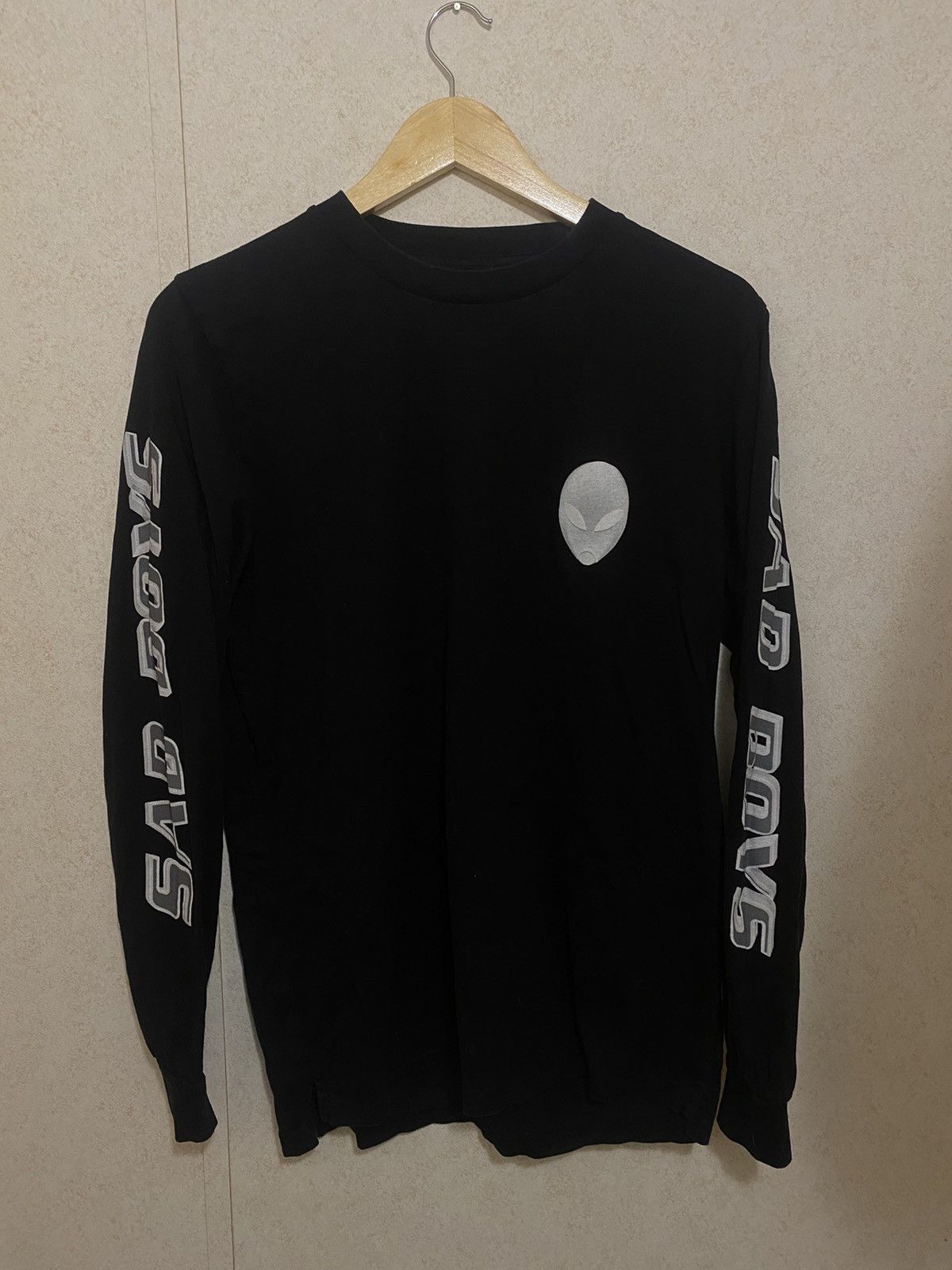 Drain Gang × Sad Boys Sbe Merch YUNG LEAN ALIEN LONGSLEEVE TSHIRT BLACK ...