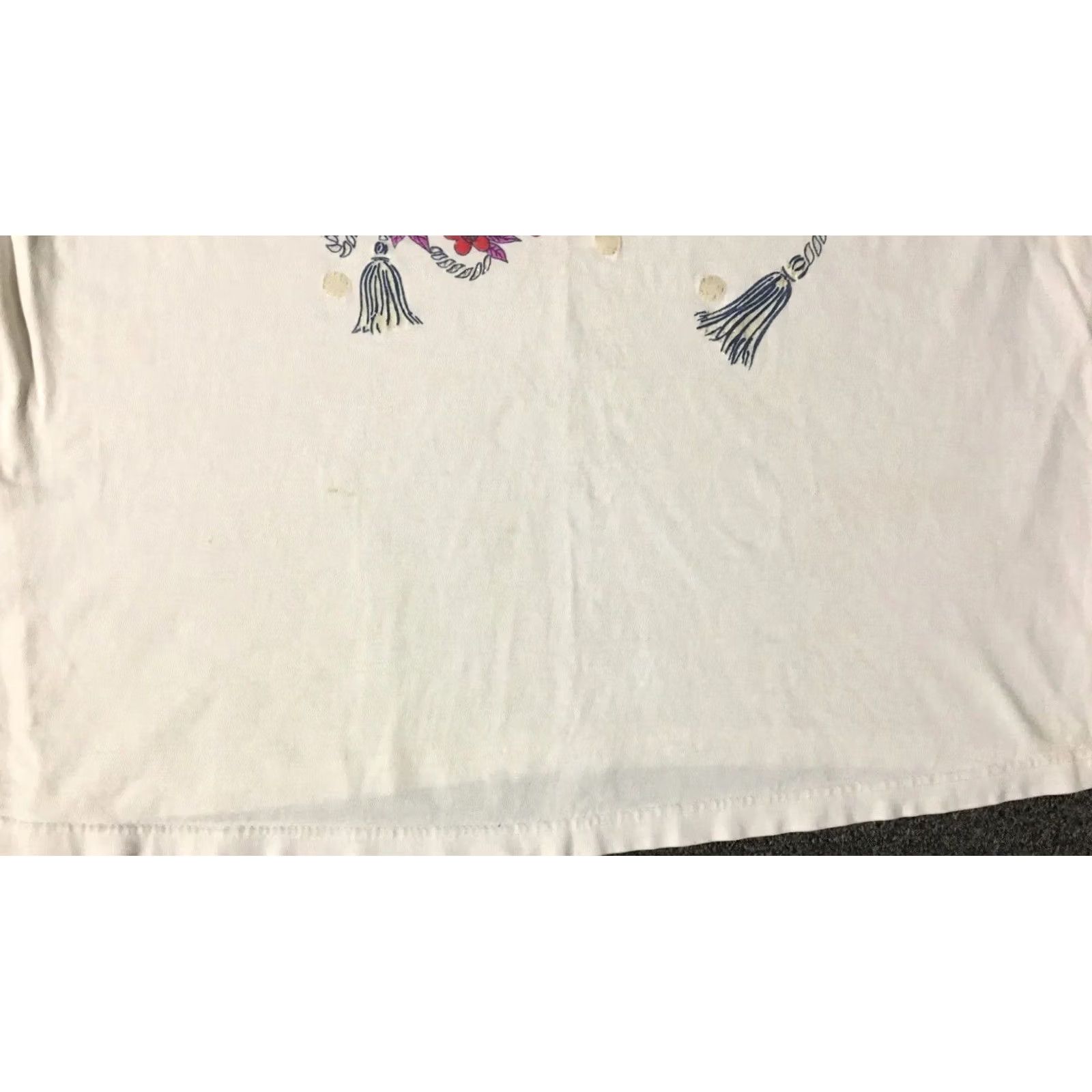 Vintage VINTAGE 90s Flower Art Faded Distress Shirt M USA Nature Beach Grunge Punk Rose 80s Mens Shirt M White Heart Art USA Flowers Vintage 90s Size US M / EU 48-50 / 2 - 4 Thumbnail