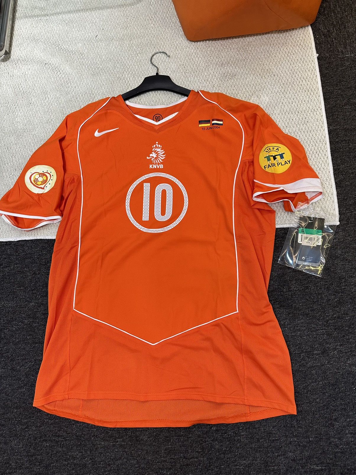 Nike Football jersey Netherlands Holland Home 2004 New Tag Size US XL / EU 56 / 4 - 1 Thumbnail