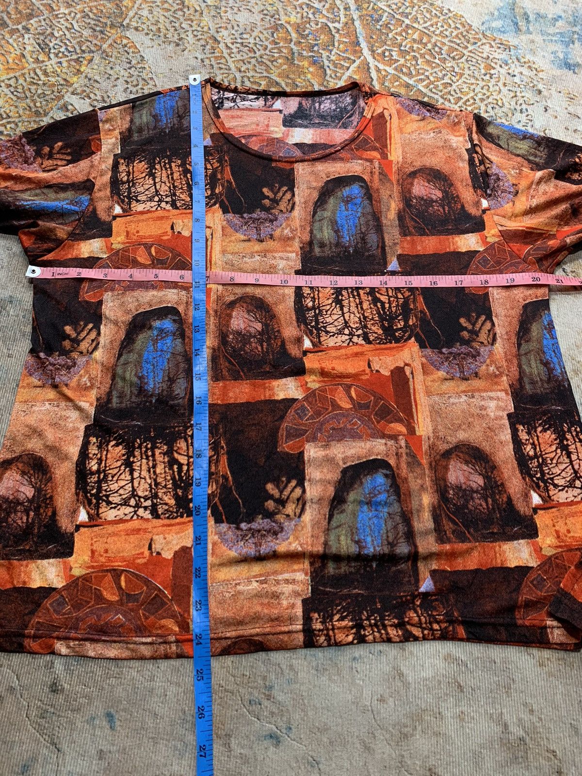 Yohji Yamamoto Japanese Brand Mesh top Like JPG Style All over print Size US M / EU 48-50 / 2 - 6 Thumbnail