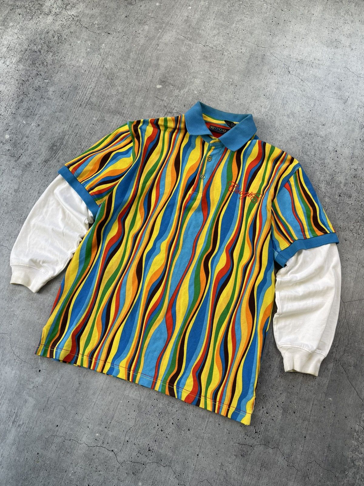 Coogi Mens Coogi Polo Long Sleeve Rugby Shirt Size M Size US M / EU 48-50 / 2 - 2 Thumbnail