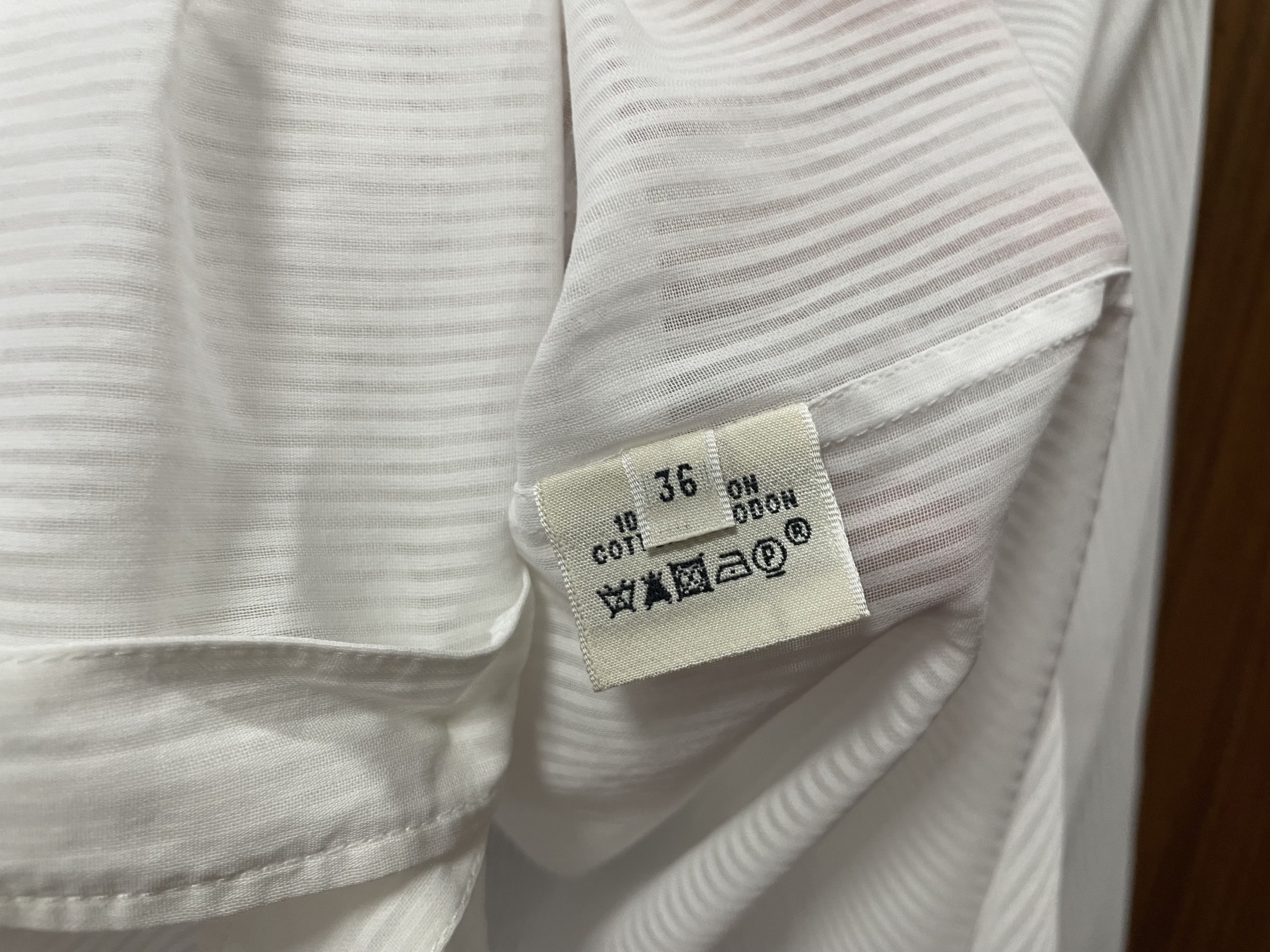 Hermes × Maison Margiela Hermes - Margiela - Striped Button Up Longsleeve Polo Size XS / US 0-2 / IT 36-38 - 7 Thumbnail