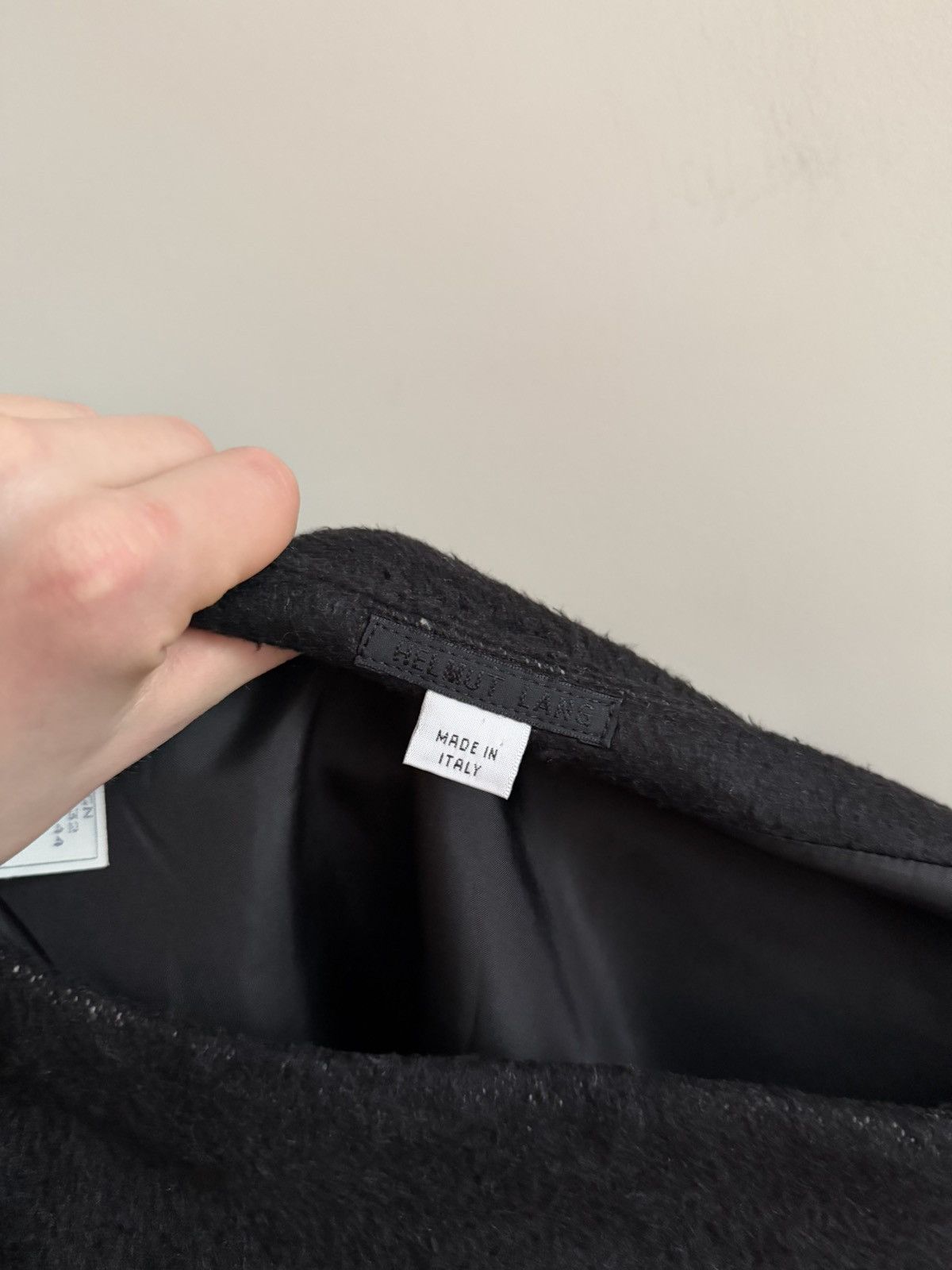 Helmut Lang Vintage 00’s Helmut Lang Archive Black Silk Skirt IT44 Size 30" / US 8 / IT 44 - 3 Thumbnail