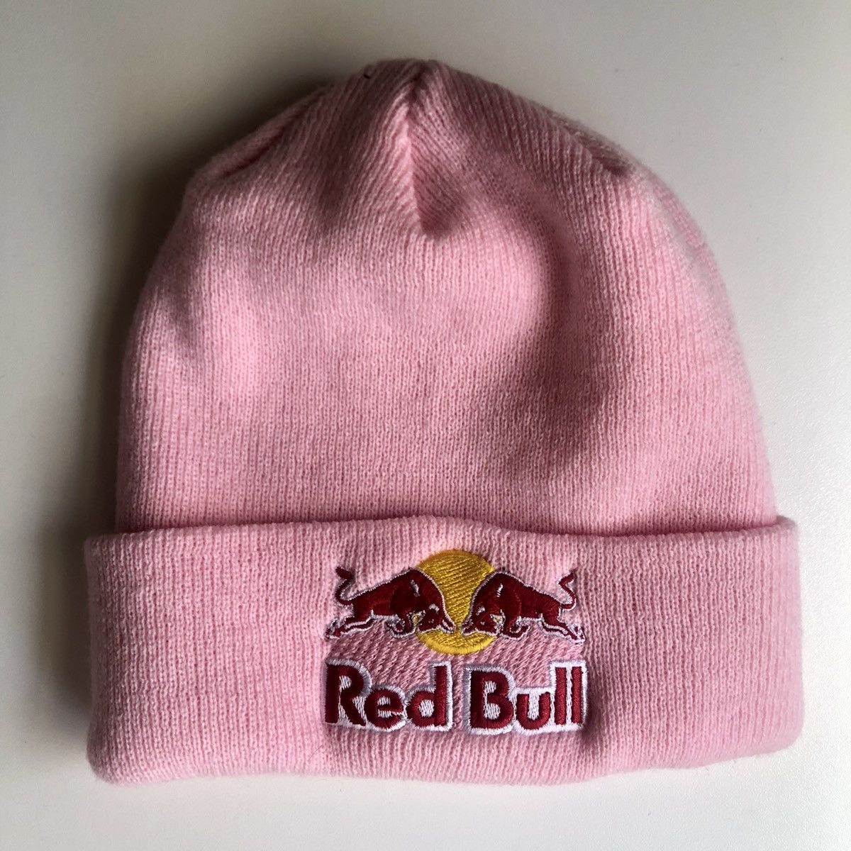 Red Bull Red BULL defect BEANIE Grailed