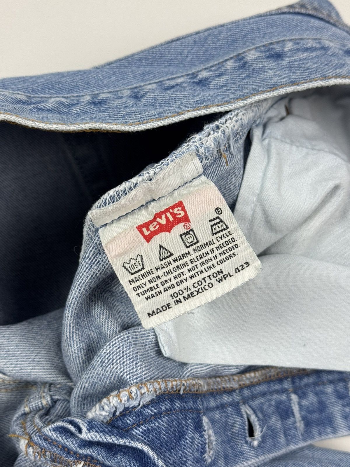 Levi's 1990’s Vintage Levi’s 501 Washed Denim Jeans Pants Size US 33 - 12 Thumbnail