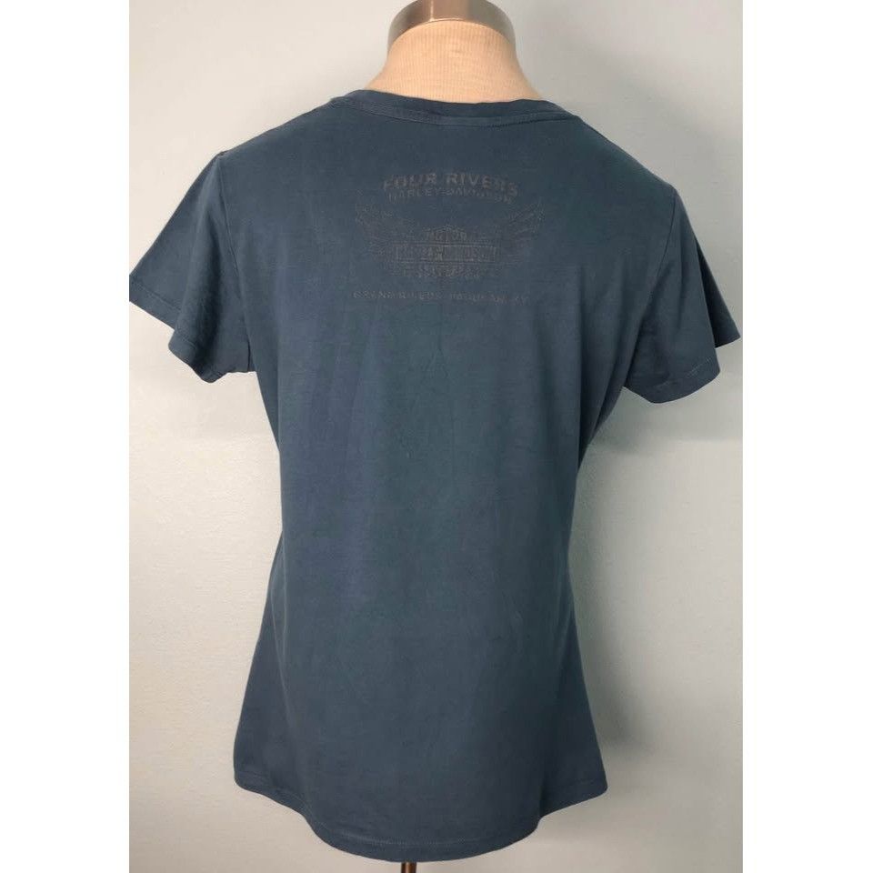 Harley Davidson Harley Davidson T-shirt Large Women Grand Rivers, Kentucky Size L / US 10 / IT 46 - 2 Thumbnail