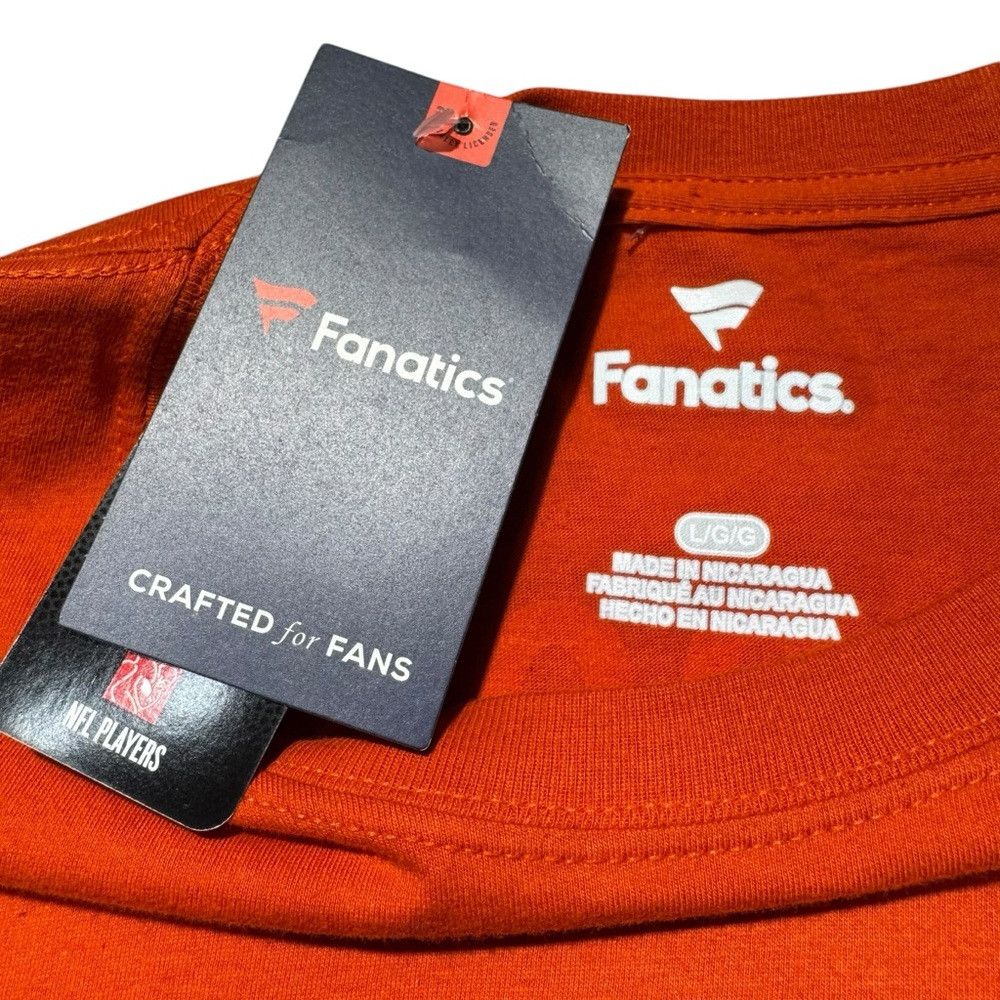 Other NWT New Fanatics Russell Wilson 3 Orange Denver Broncos T-S Size US L / EU 52-54 / 3 - 5 Thumbnail