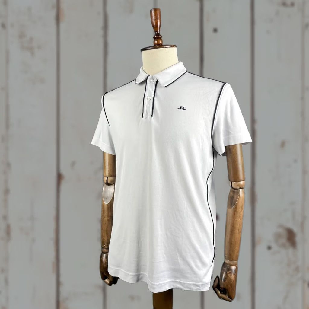 J.Lindeberg J.Lindeberg Polo Shirt Mens Regular Fit Tomi Lux Gray Nylon Short Sleeve Size M Size US M / EU 48-50 / 2 - 1 Thumbnail