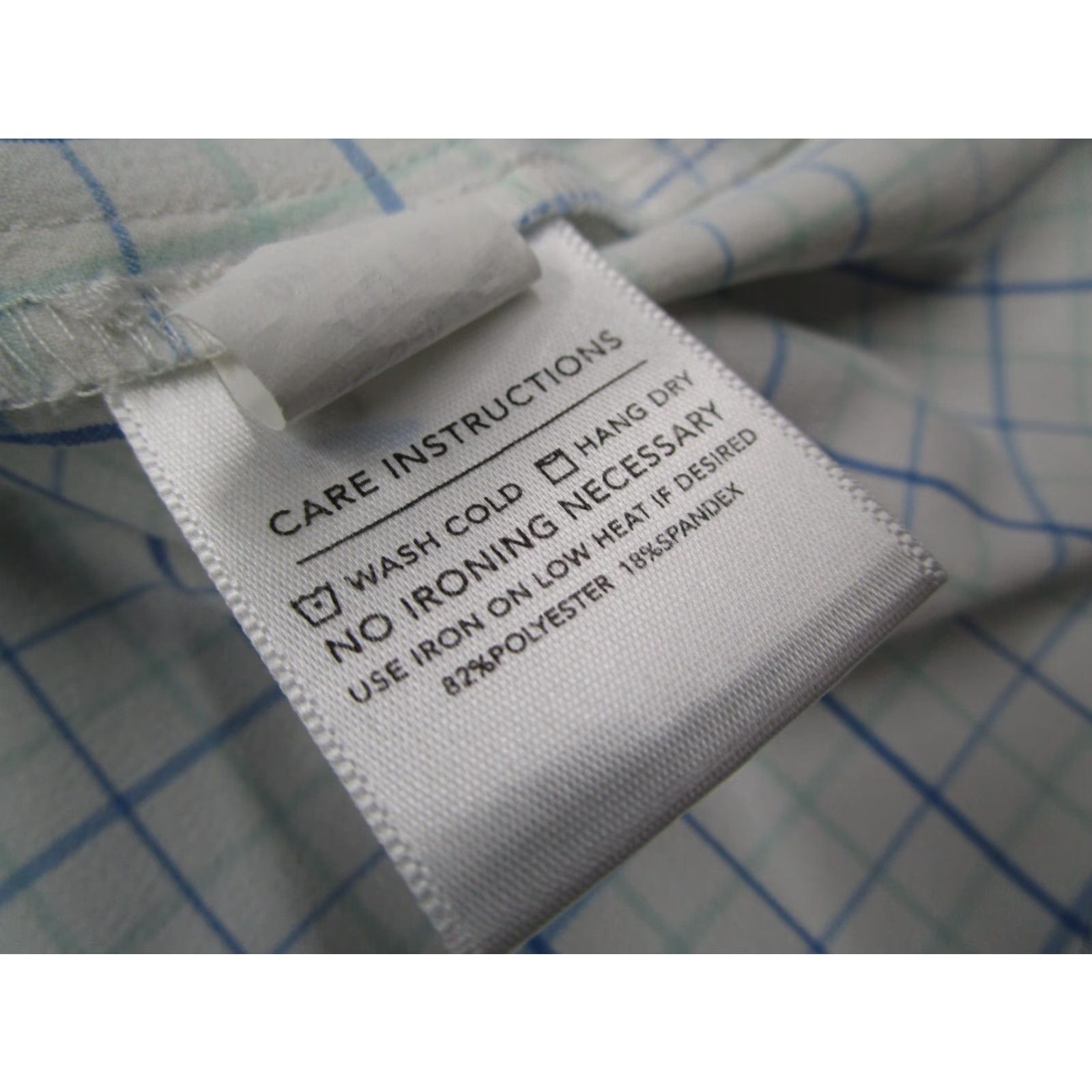 Mizzen+Main Mizzen+Main Shirt Mens 2XL Blue Check Trim Fit Button Up Performance Work Shirt Size US XXL / EU 58 / 5 - 4 Thumbnail