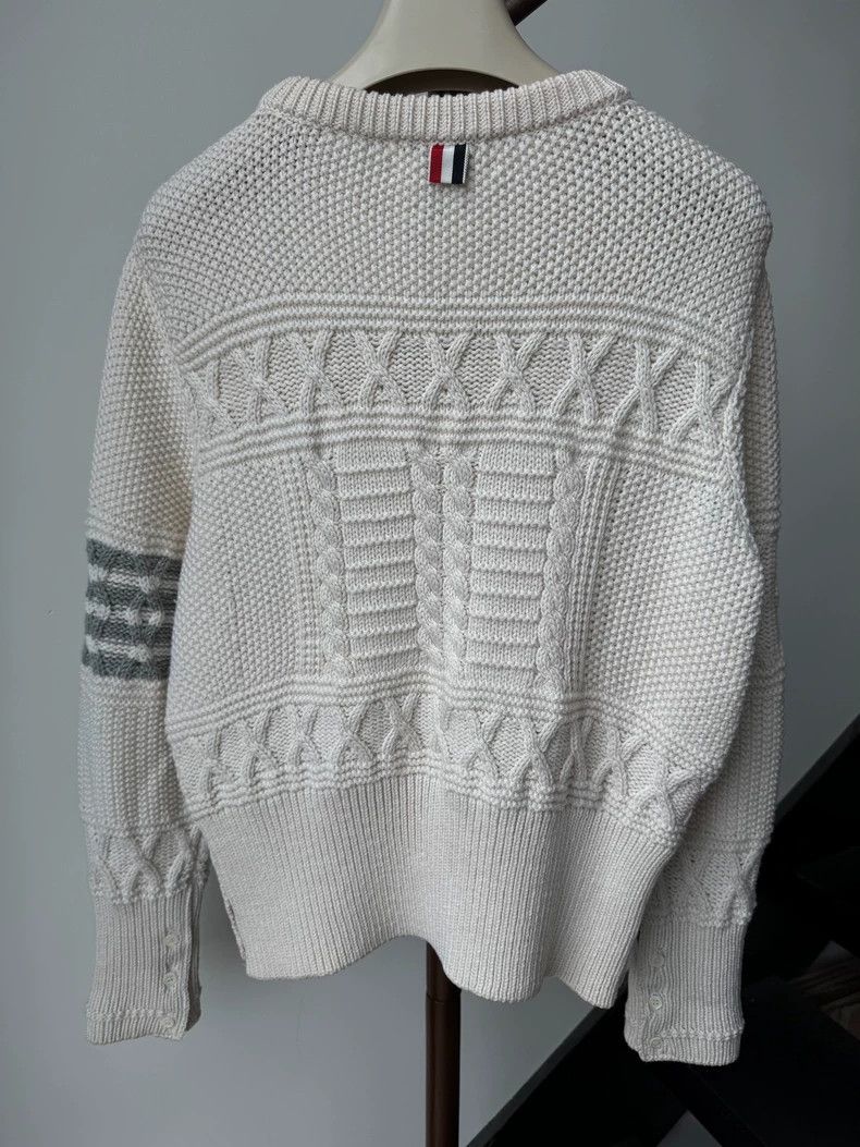 Thom Browne Thom Browne A wool sweater Size US L / EU 52-54 / 3 - 2 Thumbnail